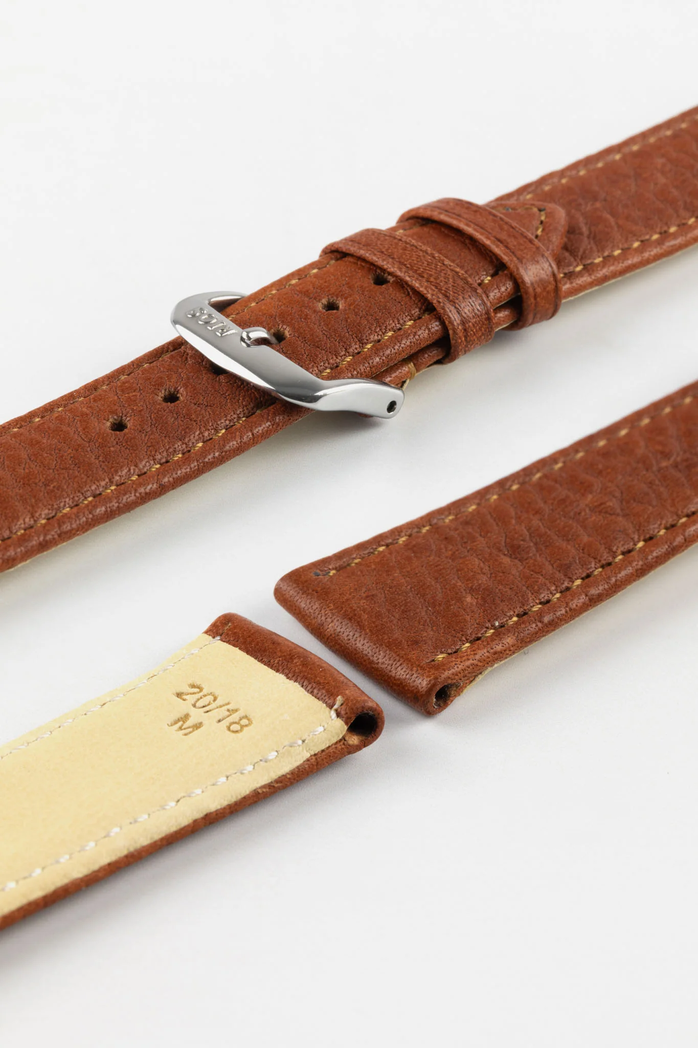 RIOS1931 WAGING Organic Watch Strap in COGNAC - Image 8