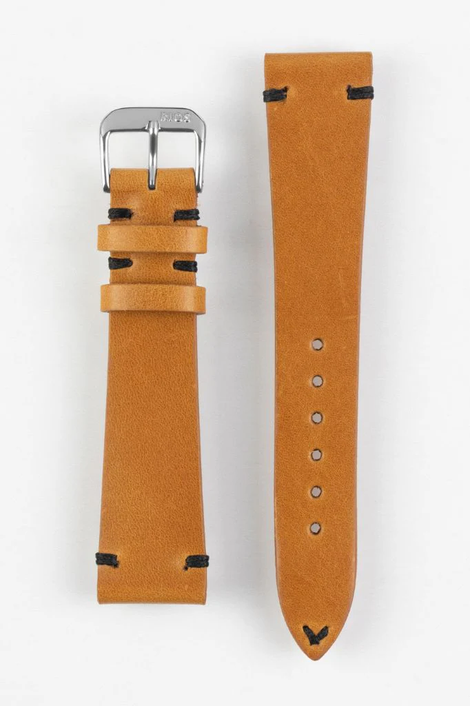 RIOS1931 WALKER Genuine Vintage Leather Watch Strap in HONEY - Image 9