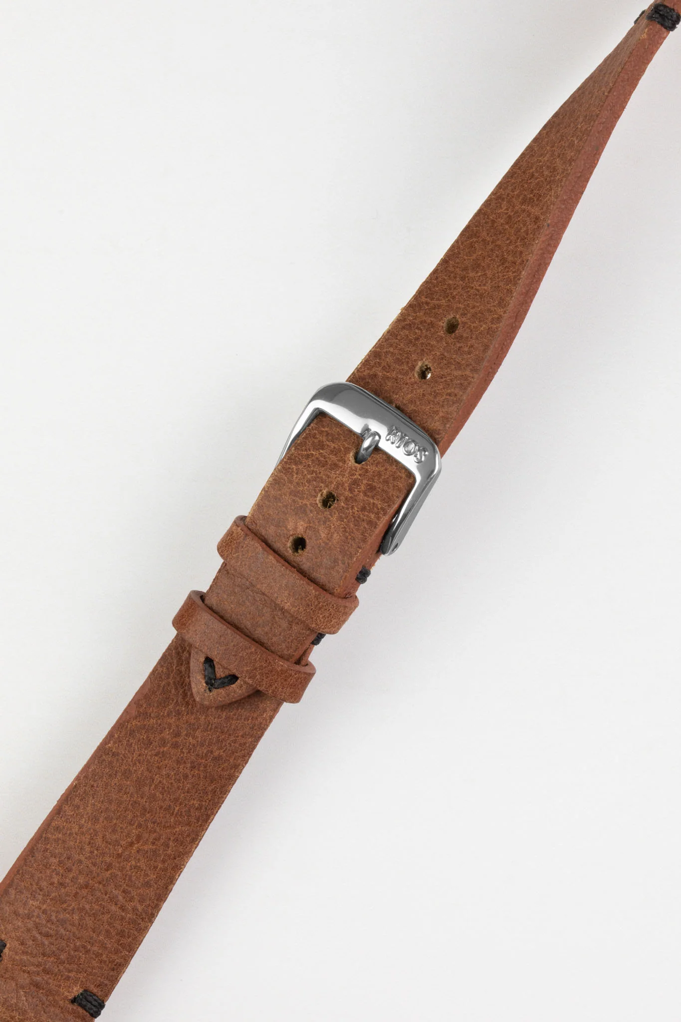 RIOS1931 WALKER Genuine Vintage Leather Watch Strap in MAHOGANY - Image 5