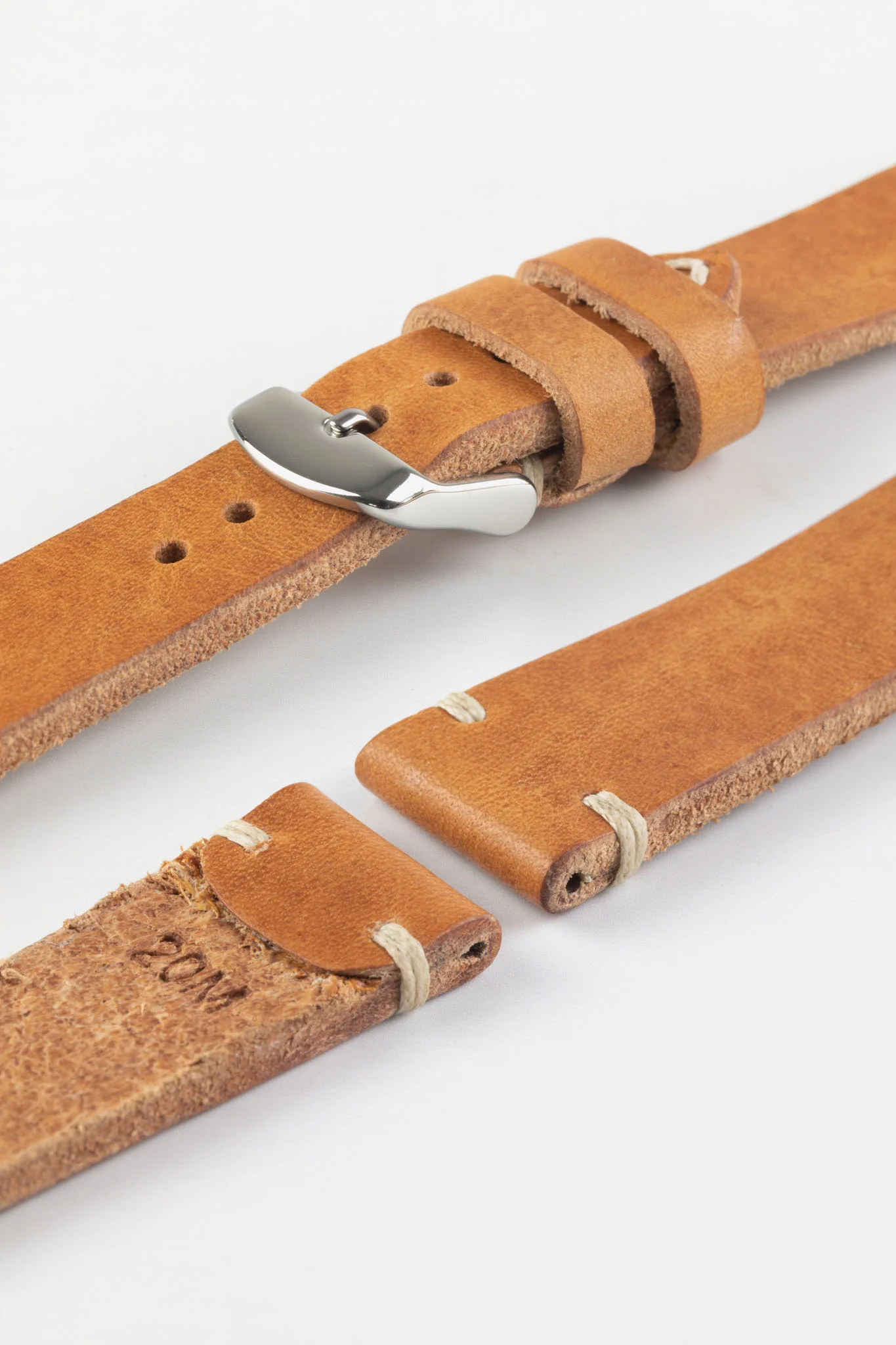 RIOS1931 WATTS Vintage Leather Watch Strap in COGNAC - Image 7