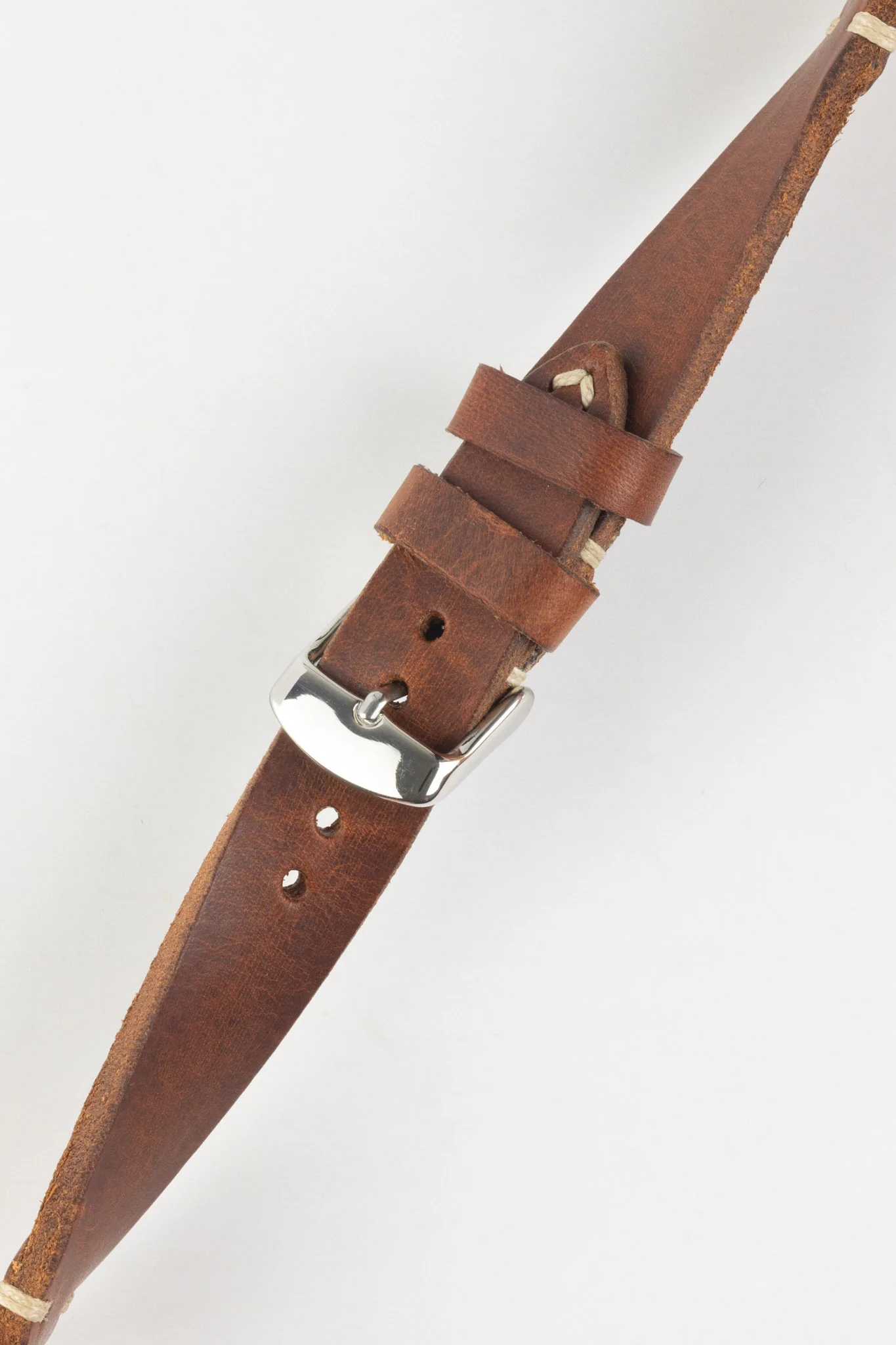 RIOS1931 WATTS Vintage Leather Watch Strap in MAHOGANY - Image 5