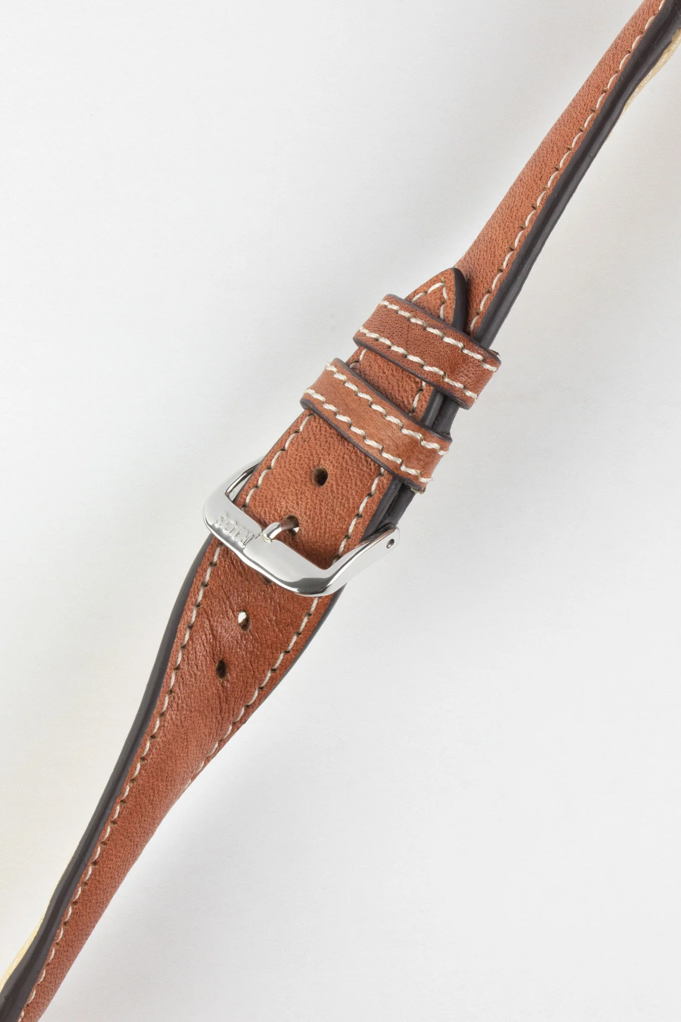 RIOS1931 WEILHEIM Organic Leather Watch Strap in COGNAC - Image 3