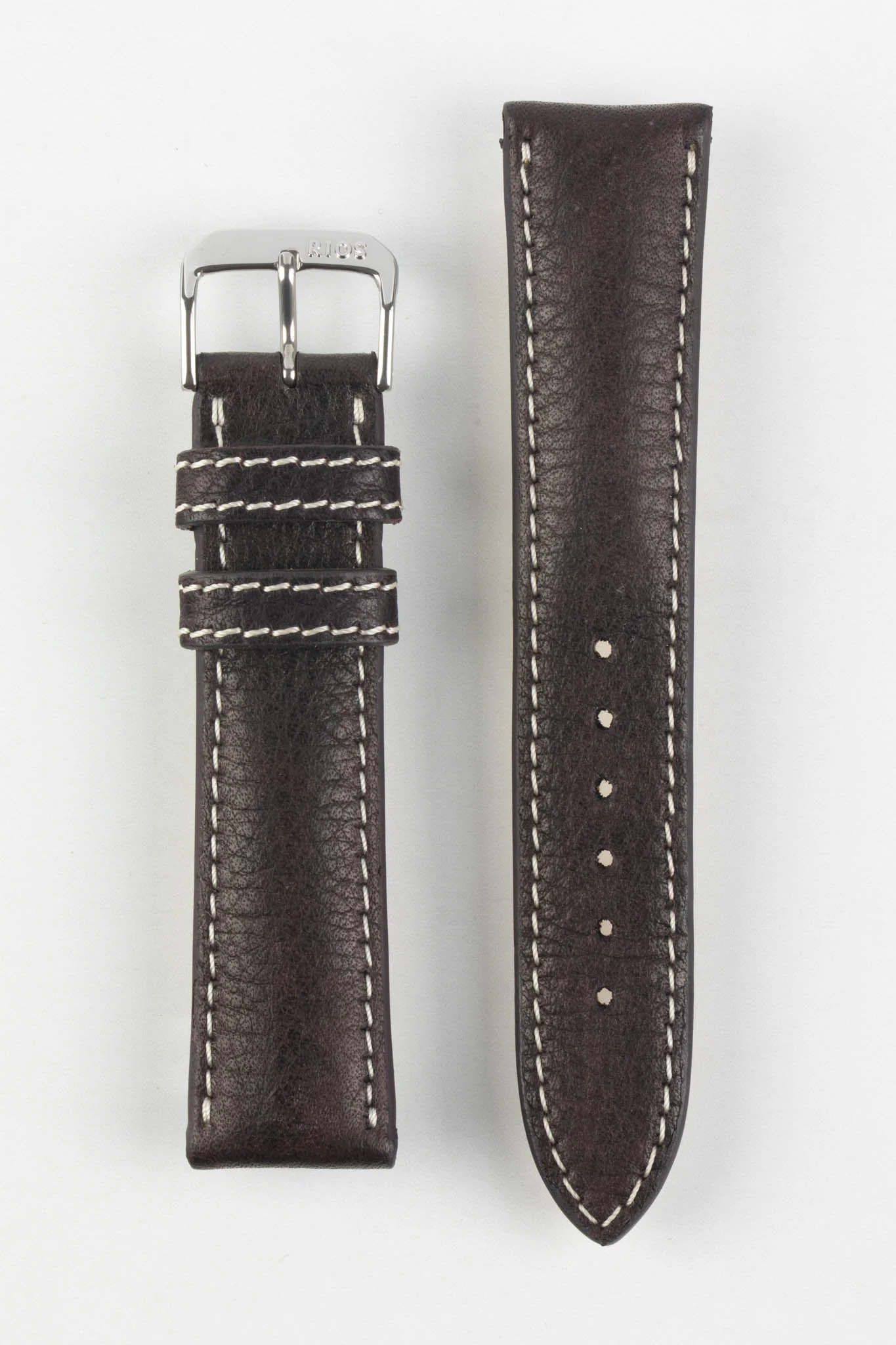 RIOS1931 WEILHEIM Organic Leather Watch Strap in MOCHA - Image 6