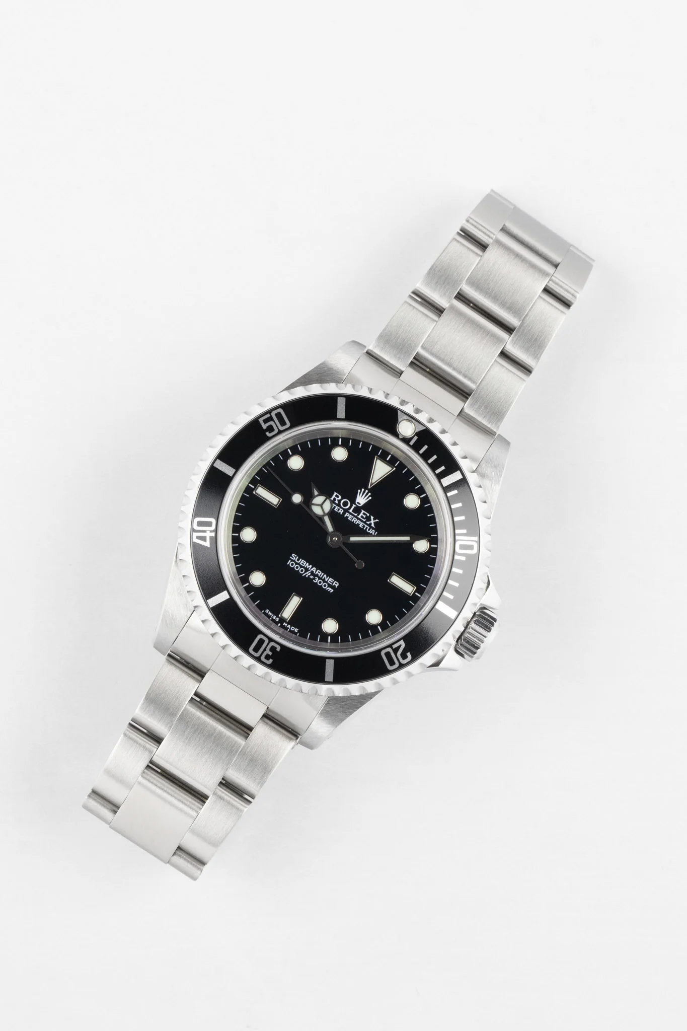 ROLEX 14060 Submariner No-Date 40mm Stainless Steel Automatic Watch - Black Dial - Image 3