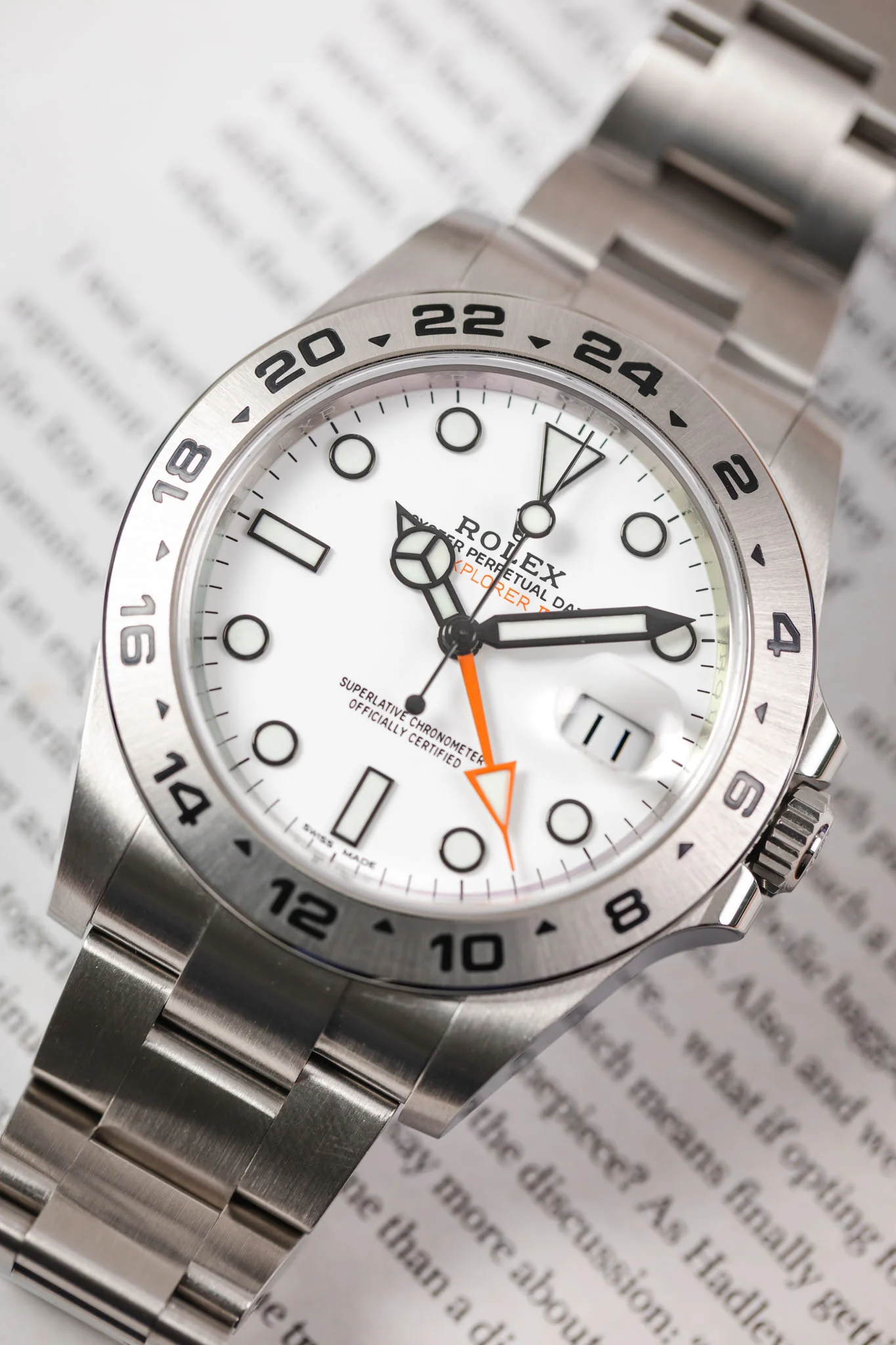 ROLEX 216570 Explorer II GMT 42mm Automatic Watch - White Dial - Image 5
