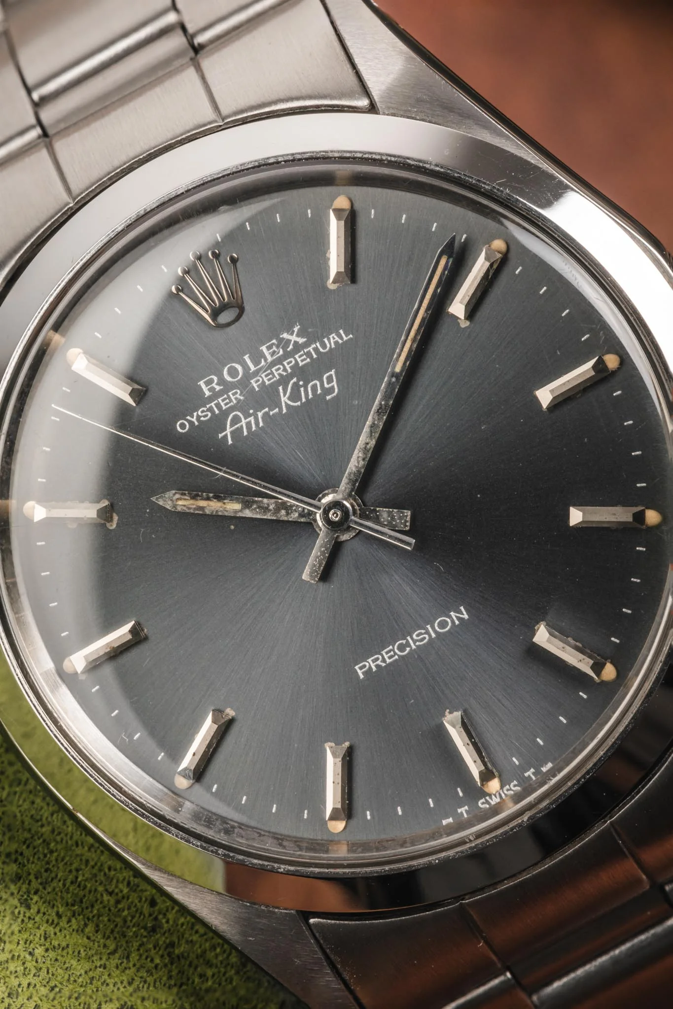 ROLEX 5500 Air King Oyster Perpetual 34mm Automatic Watch - Grey Dial - Image 10