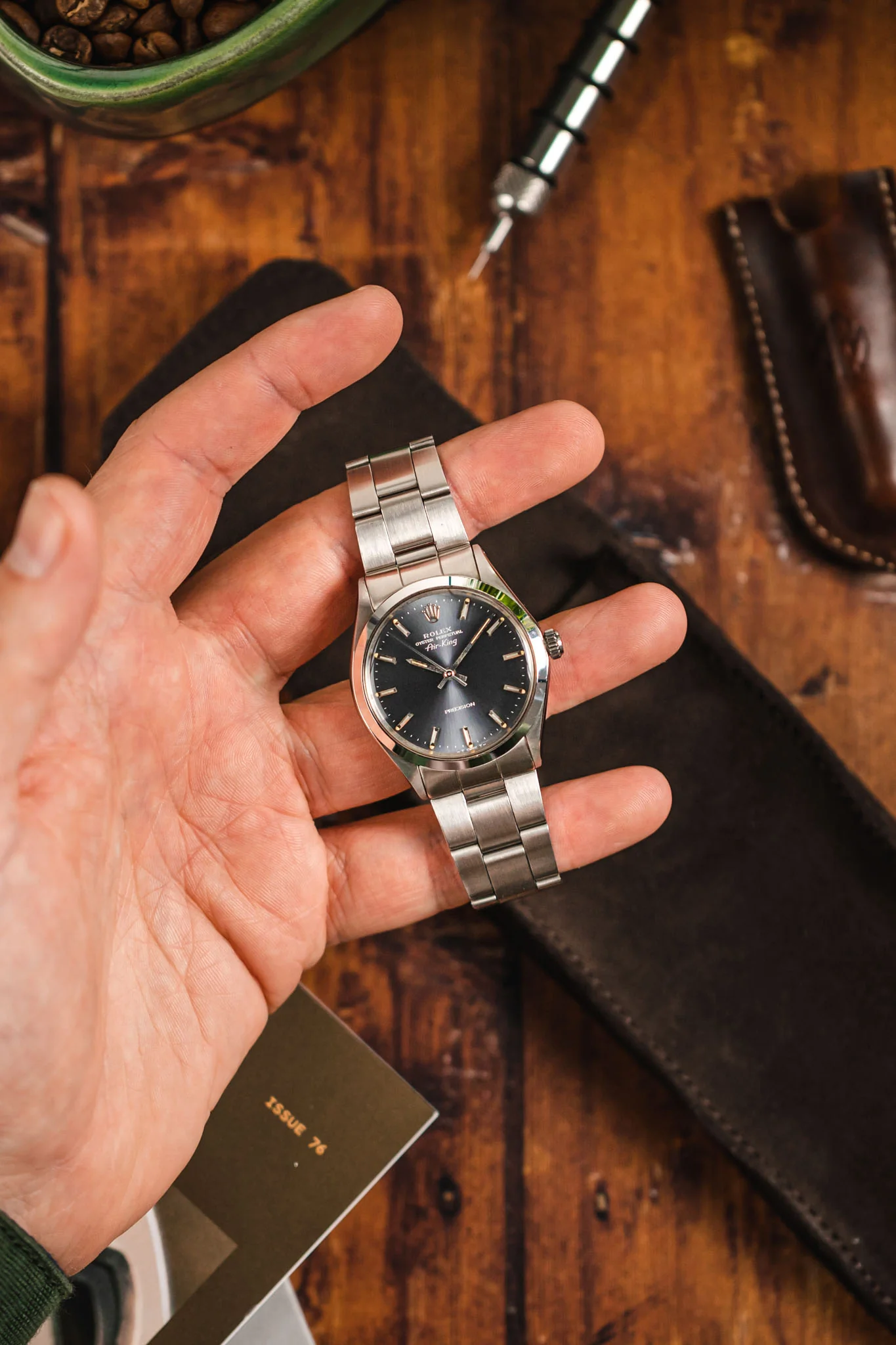 ROLEX 5500 Air King Oyster Perpetual 34mm Automatic Watch - Grey Dial - Image 8