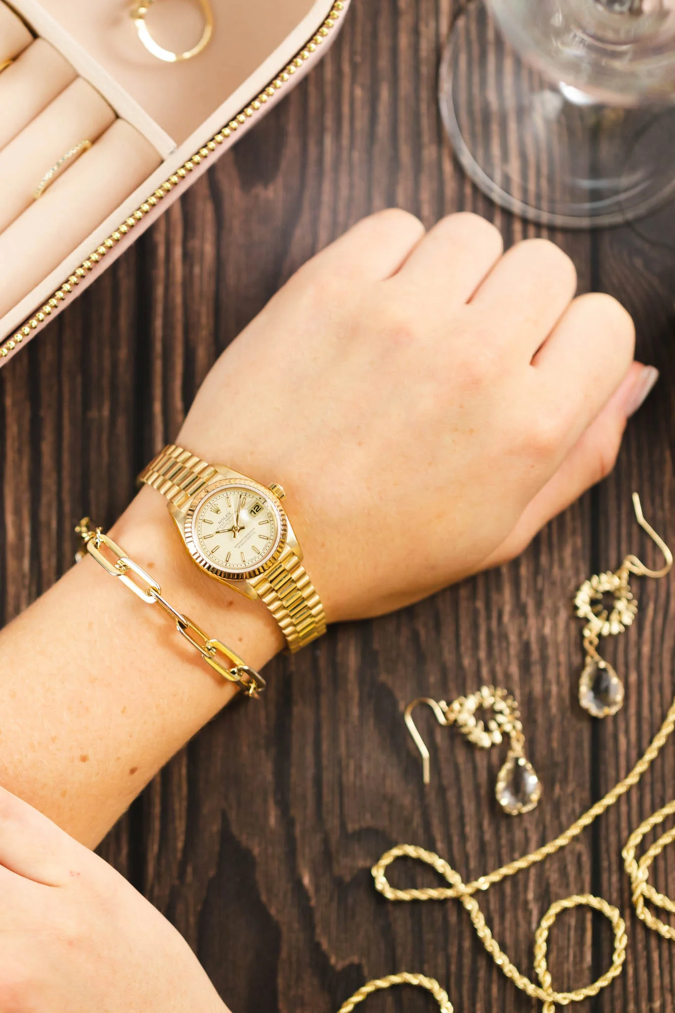 ROLEX DateJust Ladies 26mm - 18K Gold - Image 6