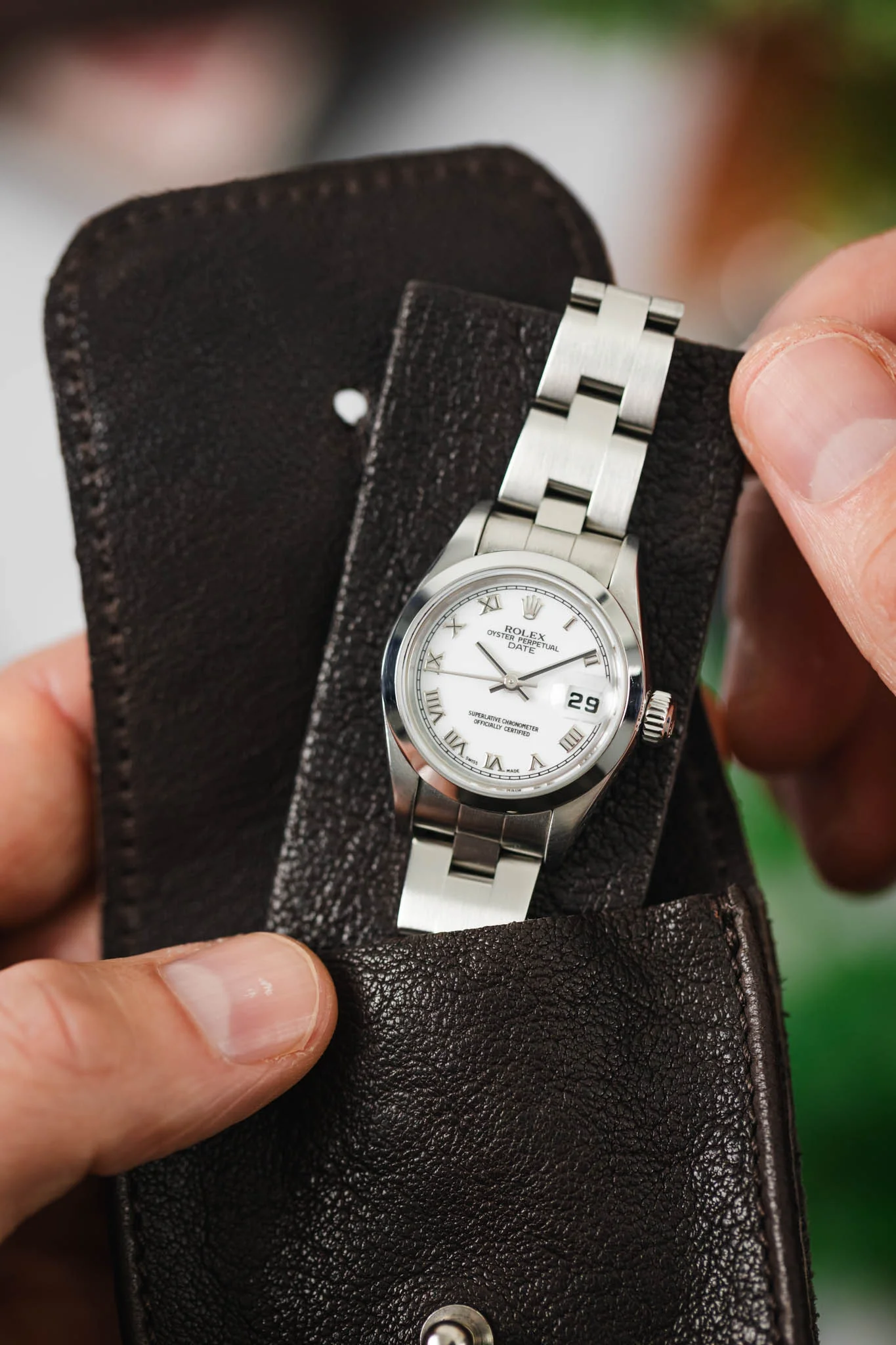 ROLEX Oyster Perpetual Lady Date - White Dial - Image 10