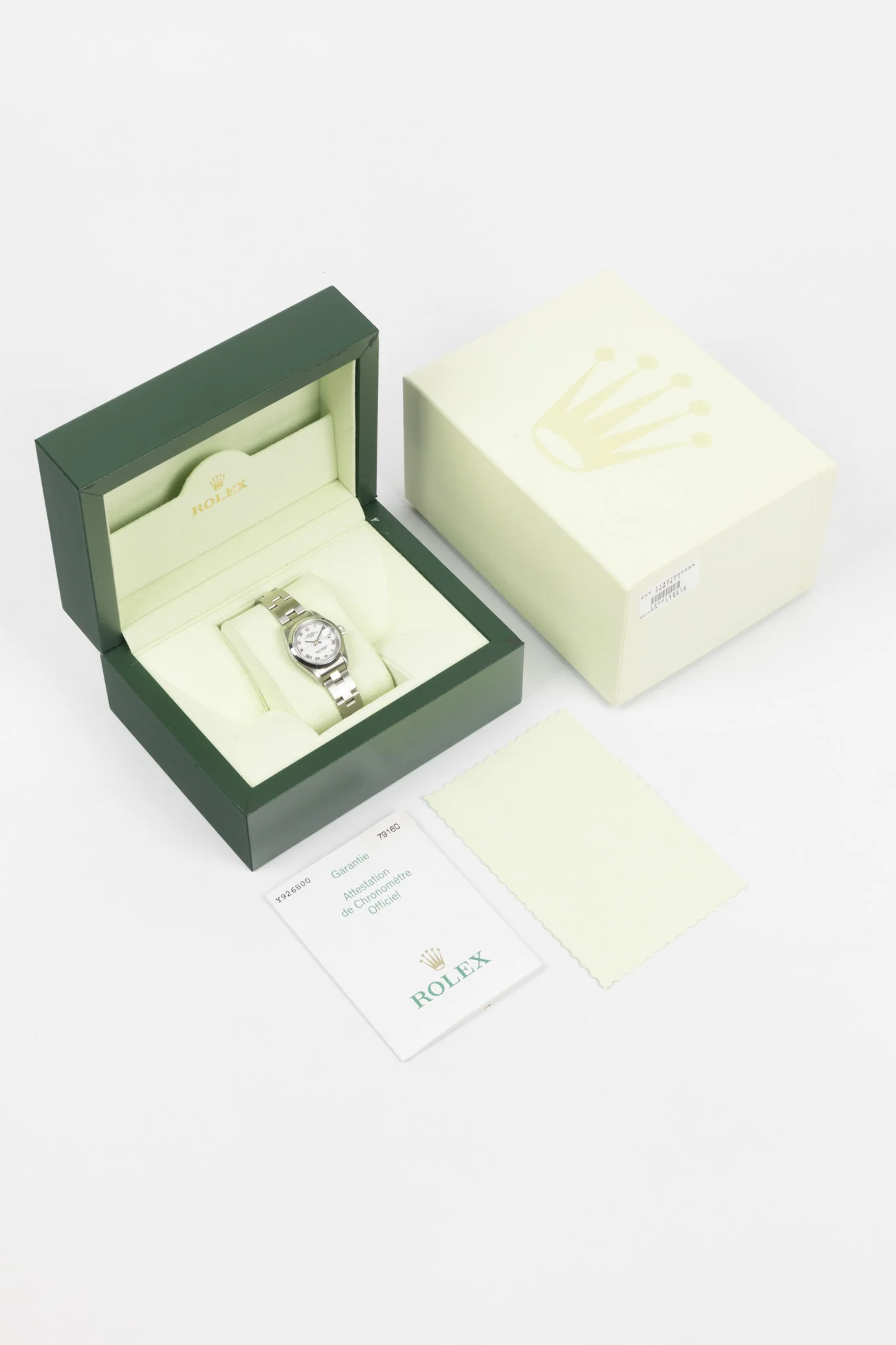ROLEX Oyster Perpetual Lady Date - White Dial - Image 9