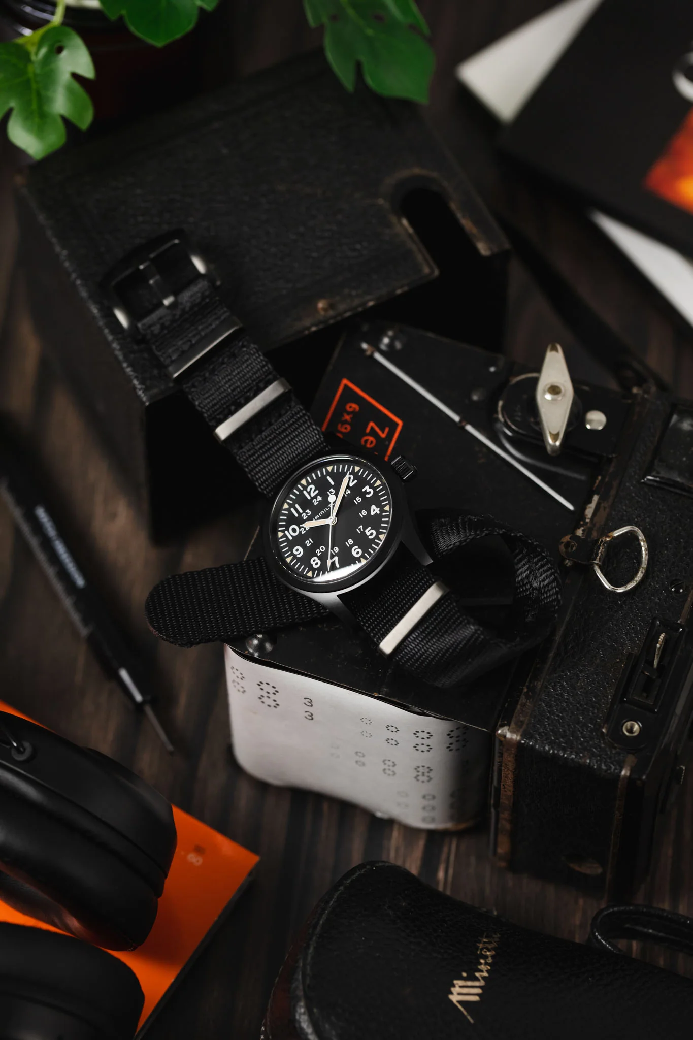 Seatbelt Nylon Watch Strap in BLACK with BLACK PVD Hardware - Image 4