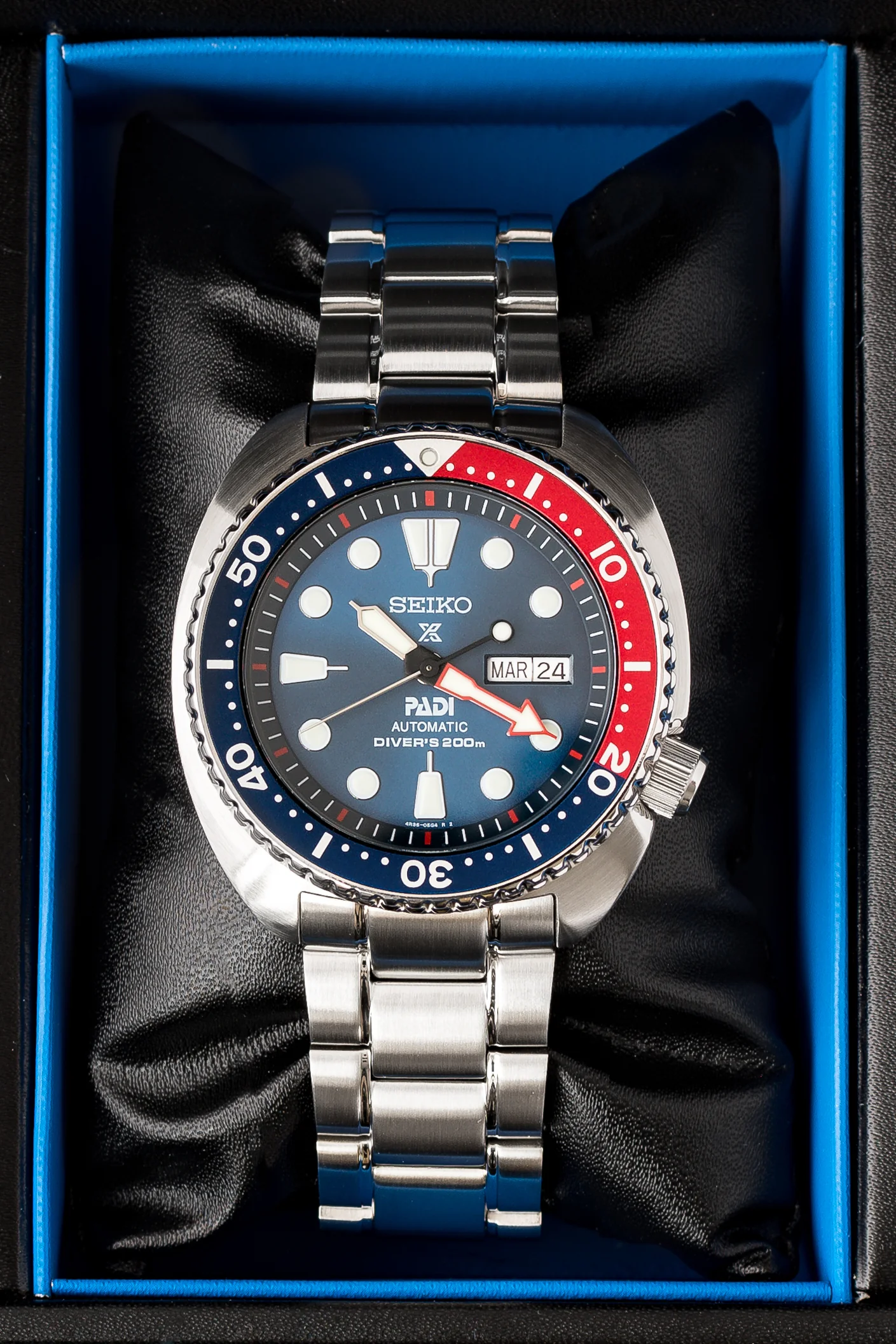 SEIKO Prospex Automatic Men's 45mm PADI Diver Watch - SRPA21K1 – Blue Dial - Image 9