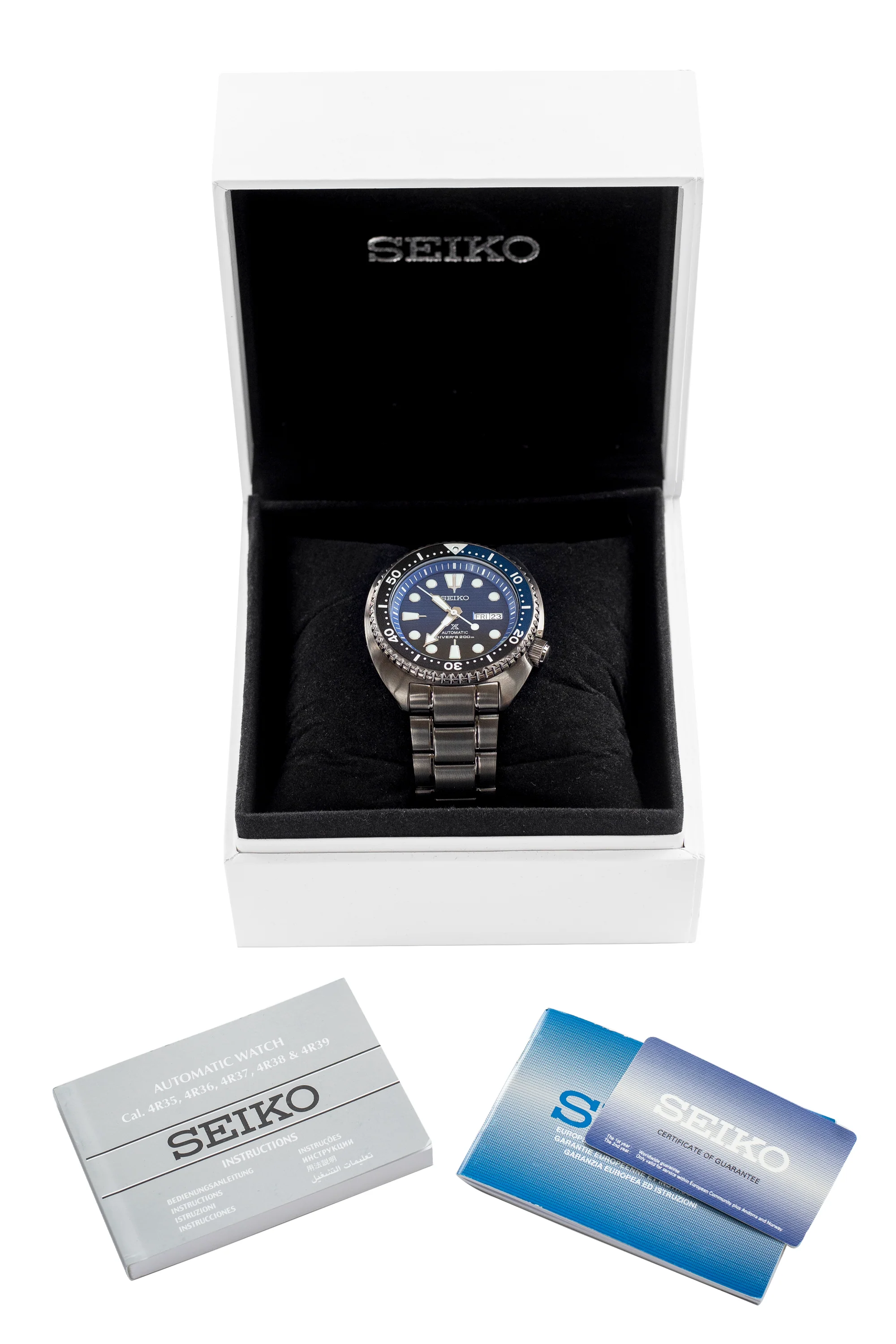 SEIKO Prospex Turtle 'Save The Ocean' Automatic Men's 45mm Diver Watch - SRPD11K1 - Black with Blue Dial - Image 12