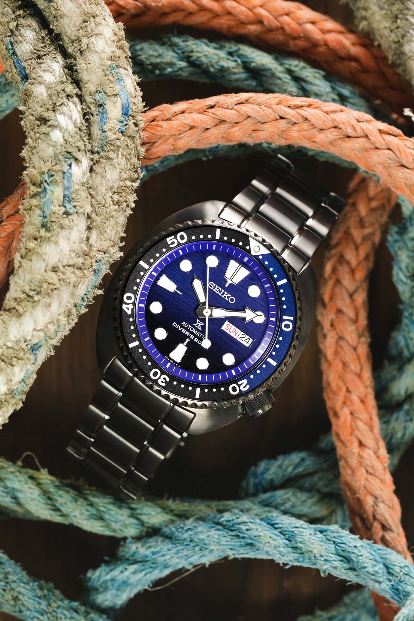 SEIKO Prospex Turtle 'Save The Ocean' Automatic Men's 45mm Diver Watch - SRPD11K1 - Black with Blue Dial - Image 6