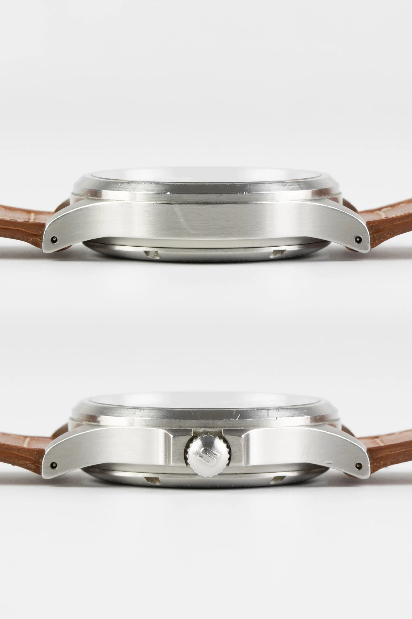 SINN 556 I Stainless Steel 38.5mm Sports Watch - Brown Leather Strap - Image 7