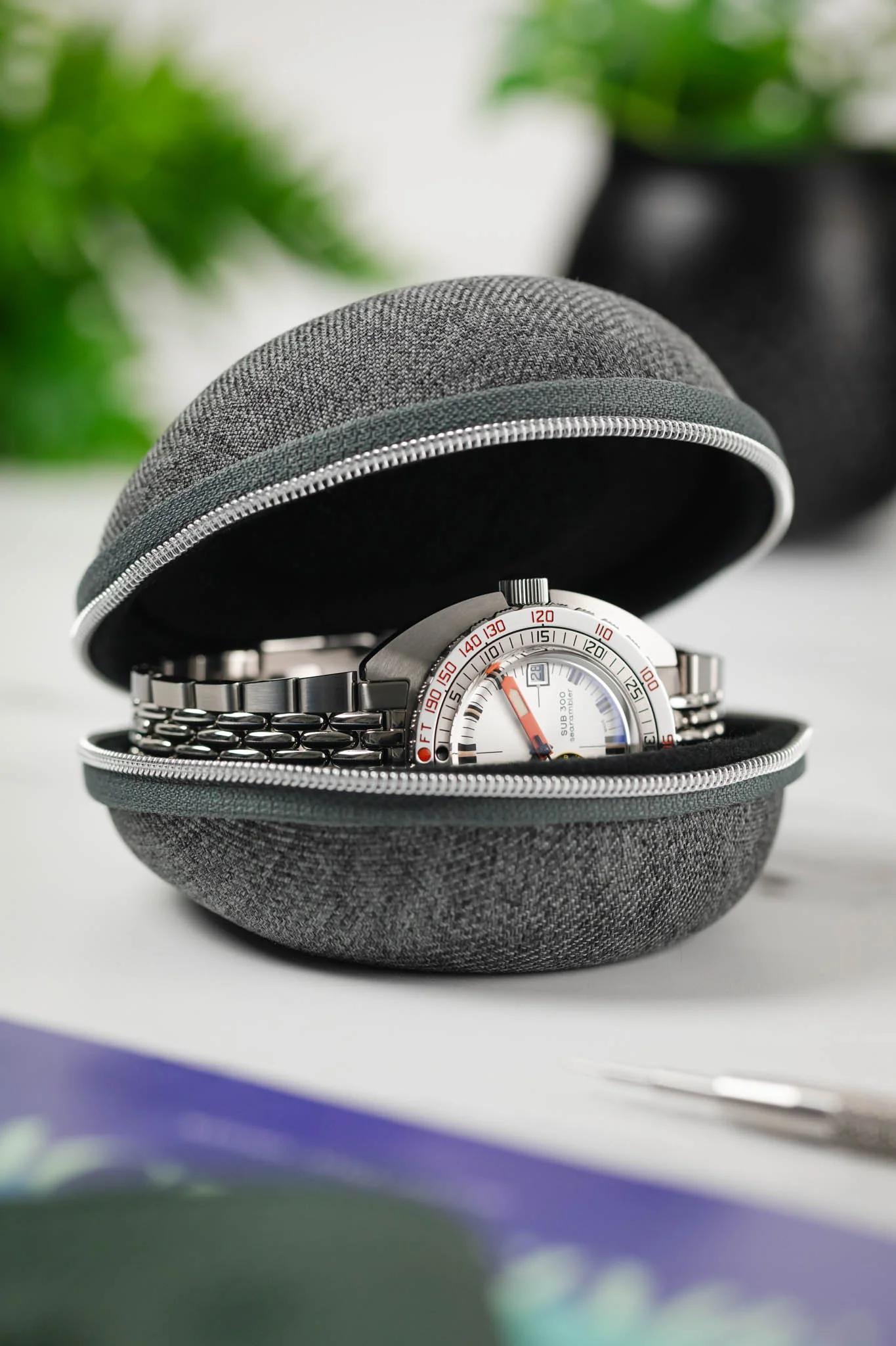 Oyster - 1 Watch Travel Case - Slate Grey - Image 2