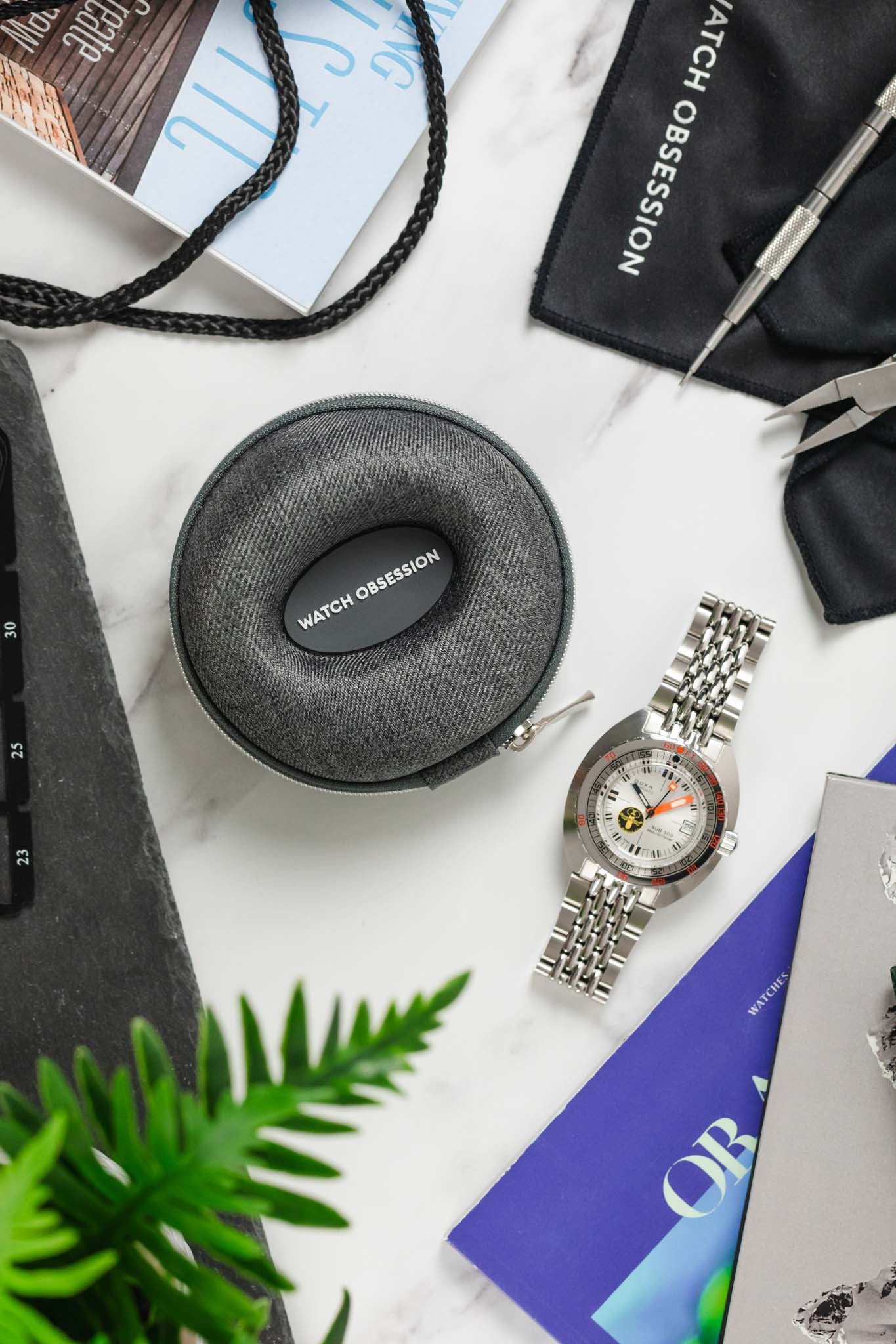 Oyster - 1 Watch Travel Case - Slate Grey - Image 8
