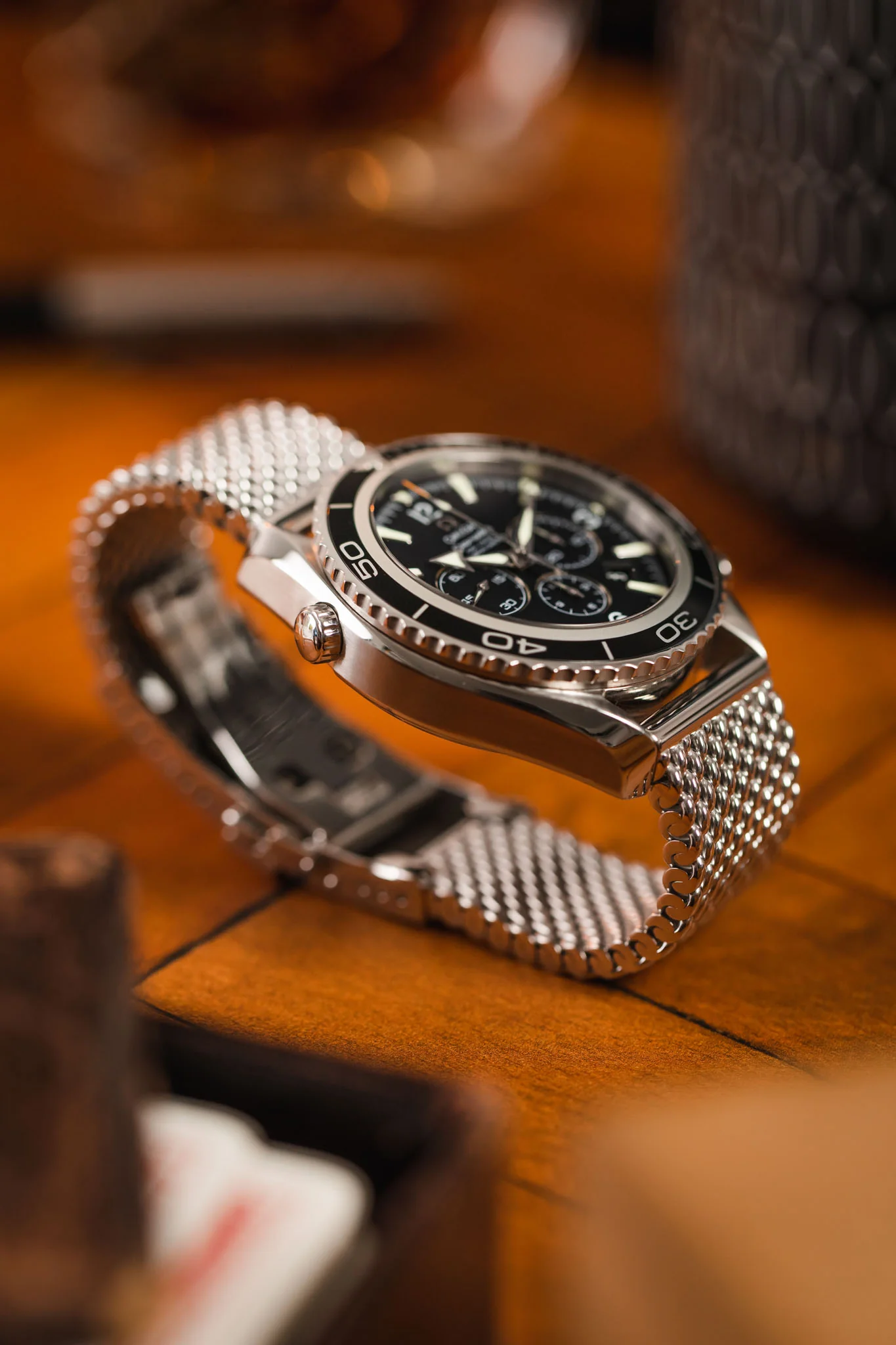 Staib 2785 Premium Milanaise 316L Stainless Steel Mesh Watch Bracelet - POLISHED SILVER - Image 4