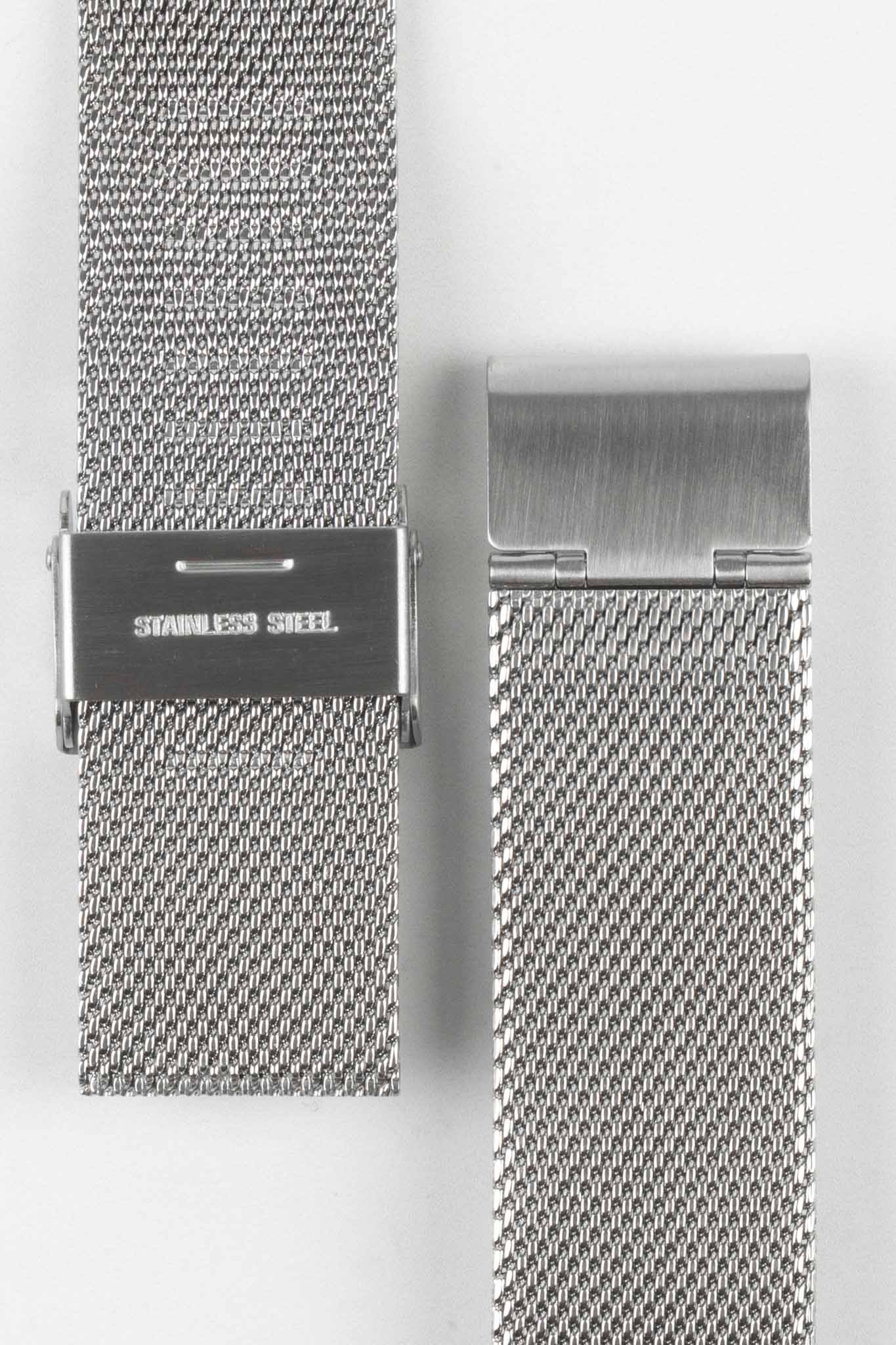 Staib SOC 2905 Stainless Steel Milanaise Mesh Watch Bracelet - POLISHED SILVER - Image 3