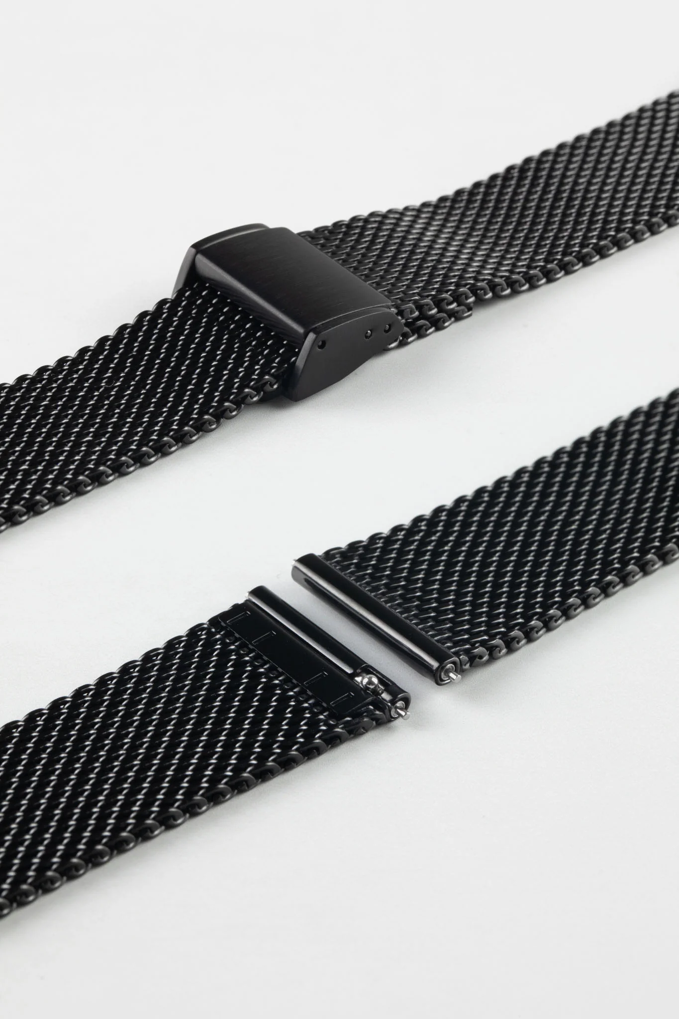 Staib SOC 2906 Quick-Release Milanaise Mesh Watch Bracelet - BLACK - Image 5