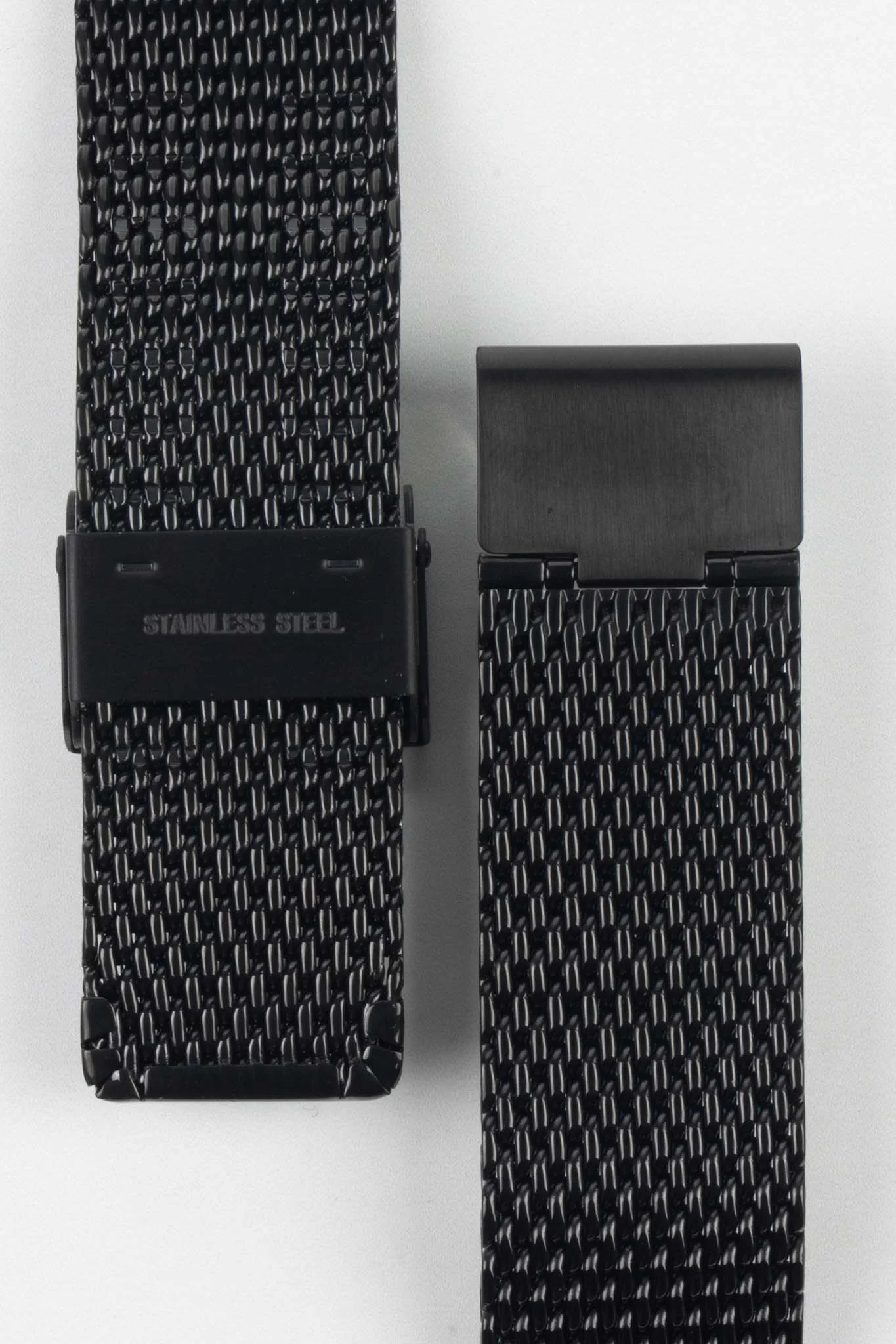 Staib SOC 2906 Stainless Steel Milanaise Mesh Watch Bracelet - BLACK - Image 3