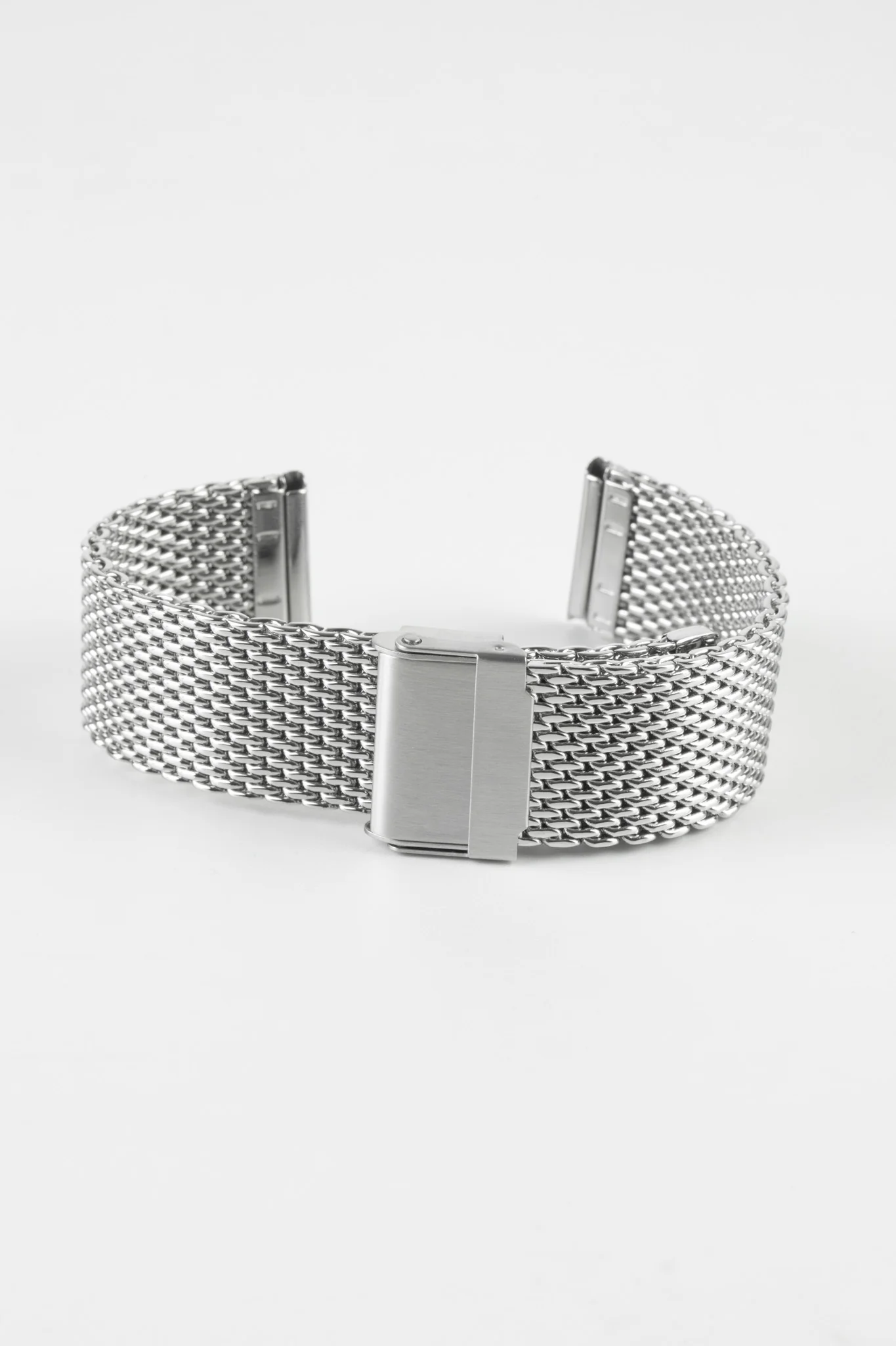 Staib SOC 2906 Stainless Steel Milanaise Mesh Watch Bracelet - POLISHED SILVER - Image 4