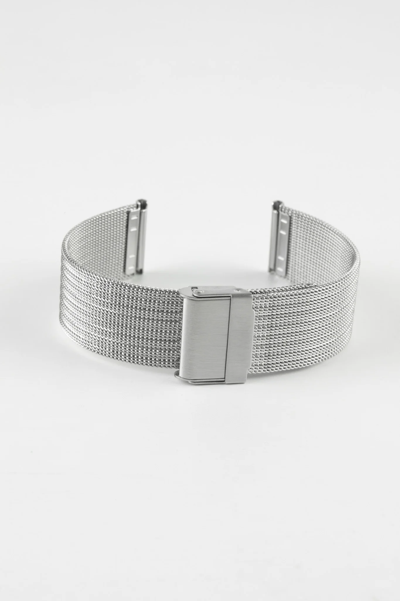 Staib SOC 2908 Stainless Steel Milanaise Mesh 'Groove' Watch Bracelet - POLISHED SILVER - Image 5
