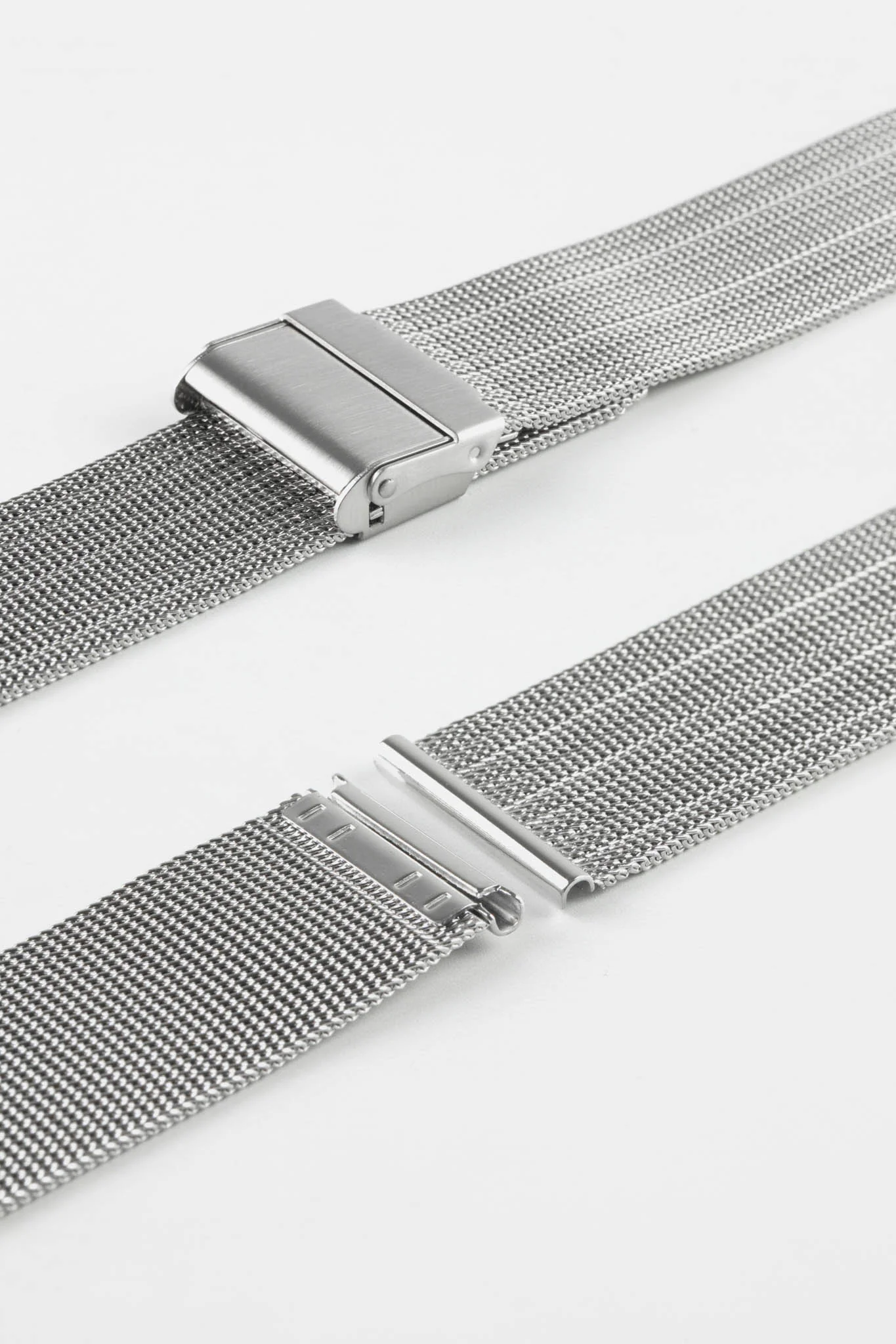 Staib SOC 2908 Stainless Steel Milanaise Mesh 'Groove' Watch Bracelet - POLISHED SILVER - Image 7