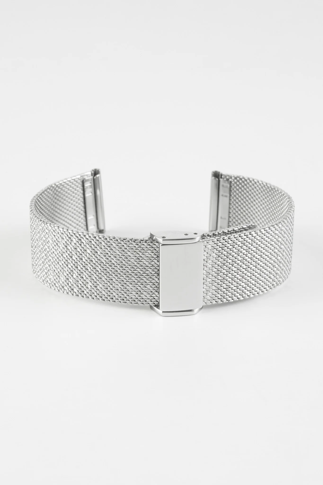 Staib SOC 2912 Stainless Steel High-Frequency Milanaise Mesh Watch Bracelet - POLISHED SILVER - Image 5