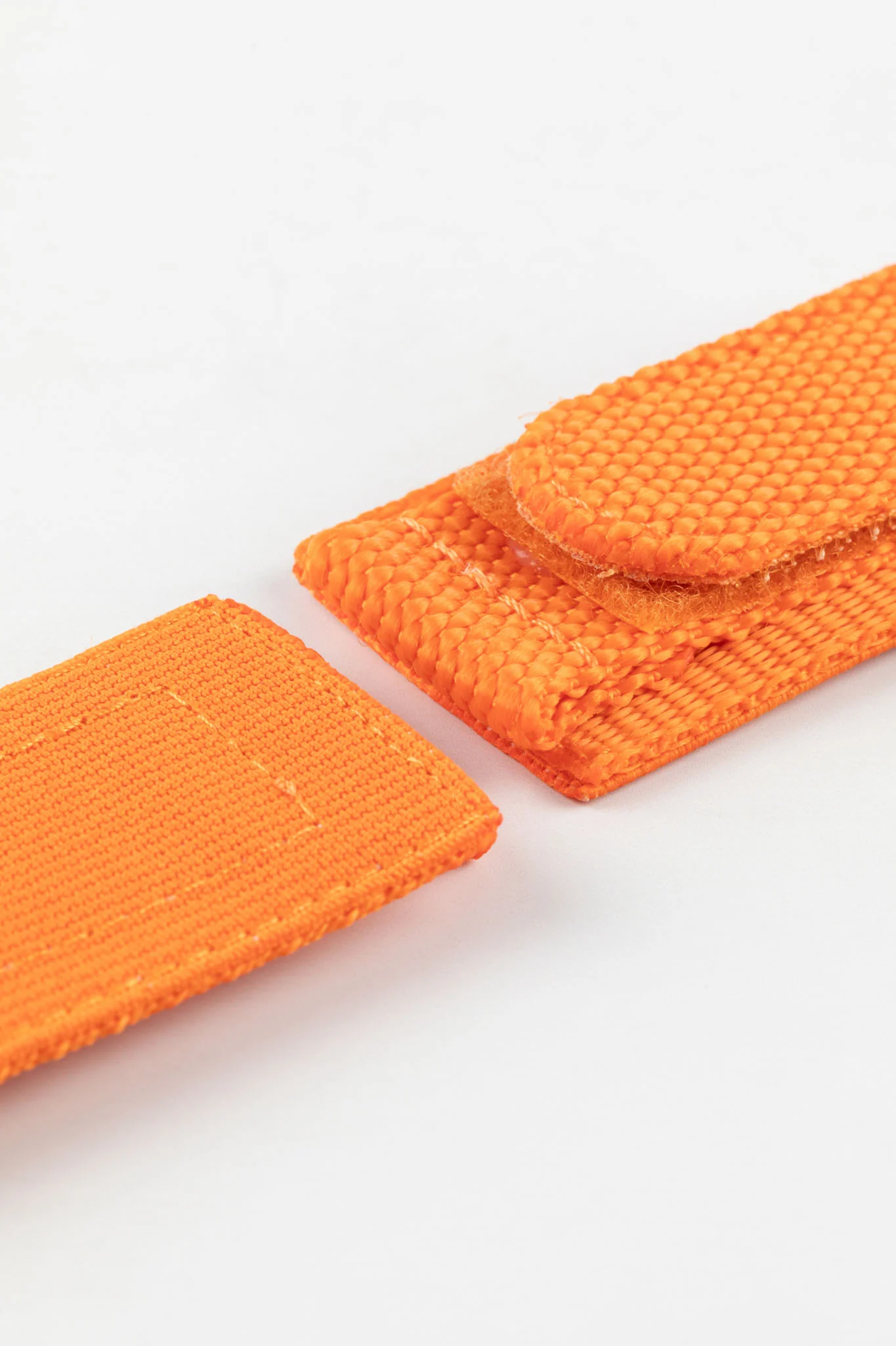 Tactical Hook & Loop Nylon Watch Strap in ORANGE - Image 3
