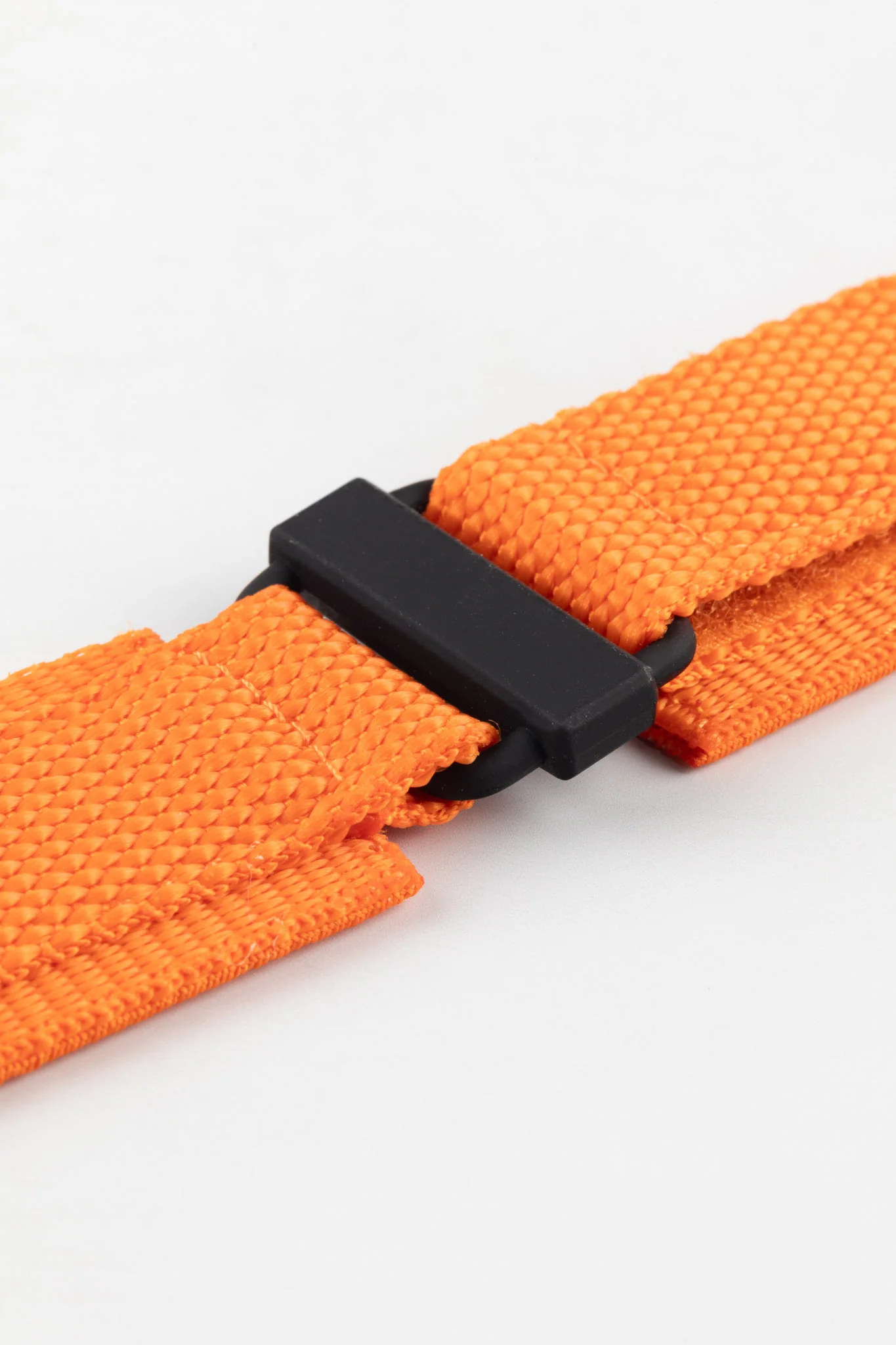 Tactical Hook & Loop Nylon Watch Strap in ORANGE - Image 4