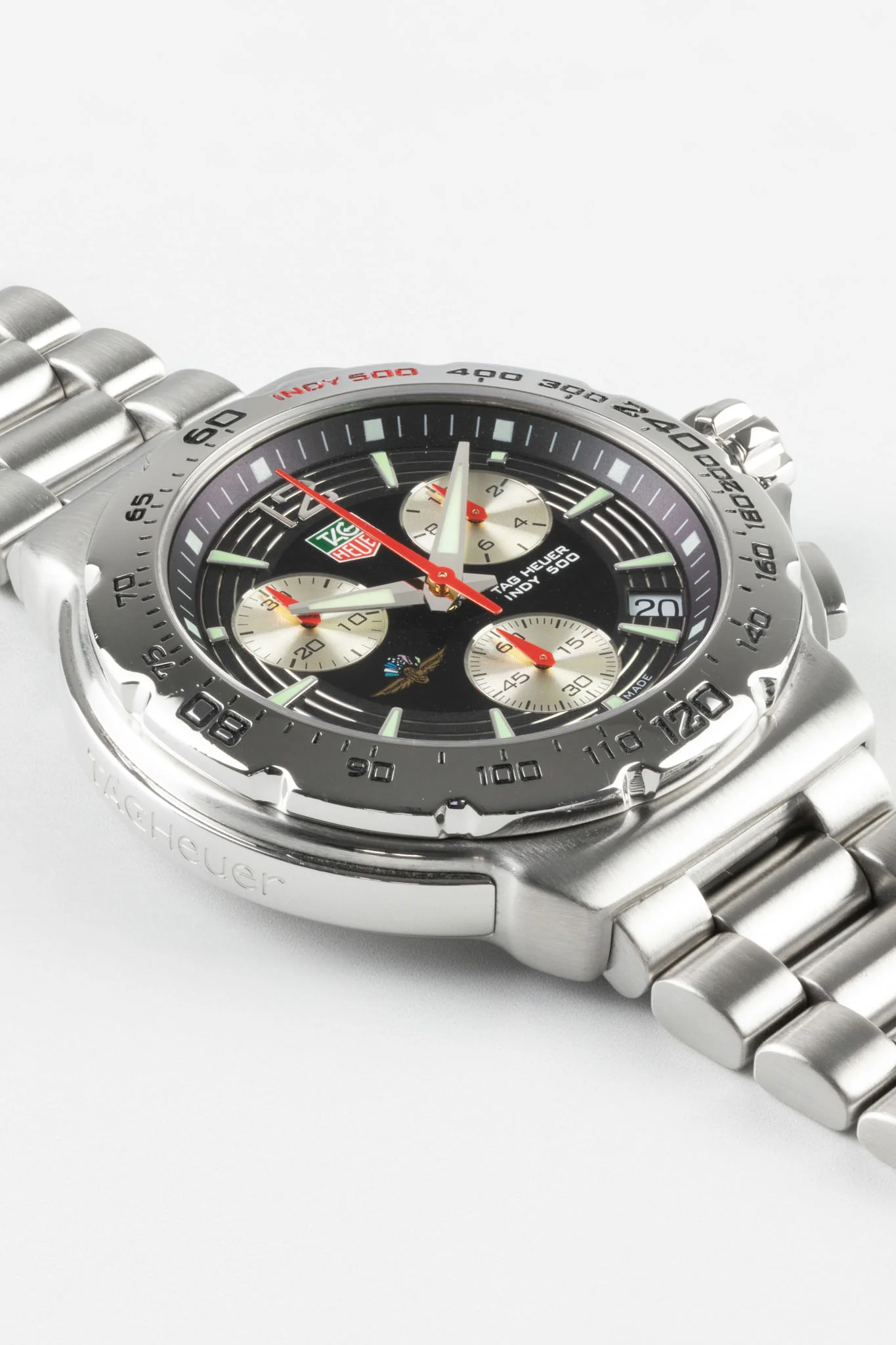 TAG HEUER CAC111B.BA0850 Indy 500 41mm Quartz Chronograph Watch - Black Dial - Image 3