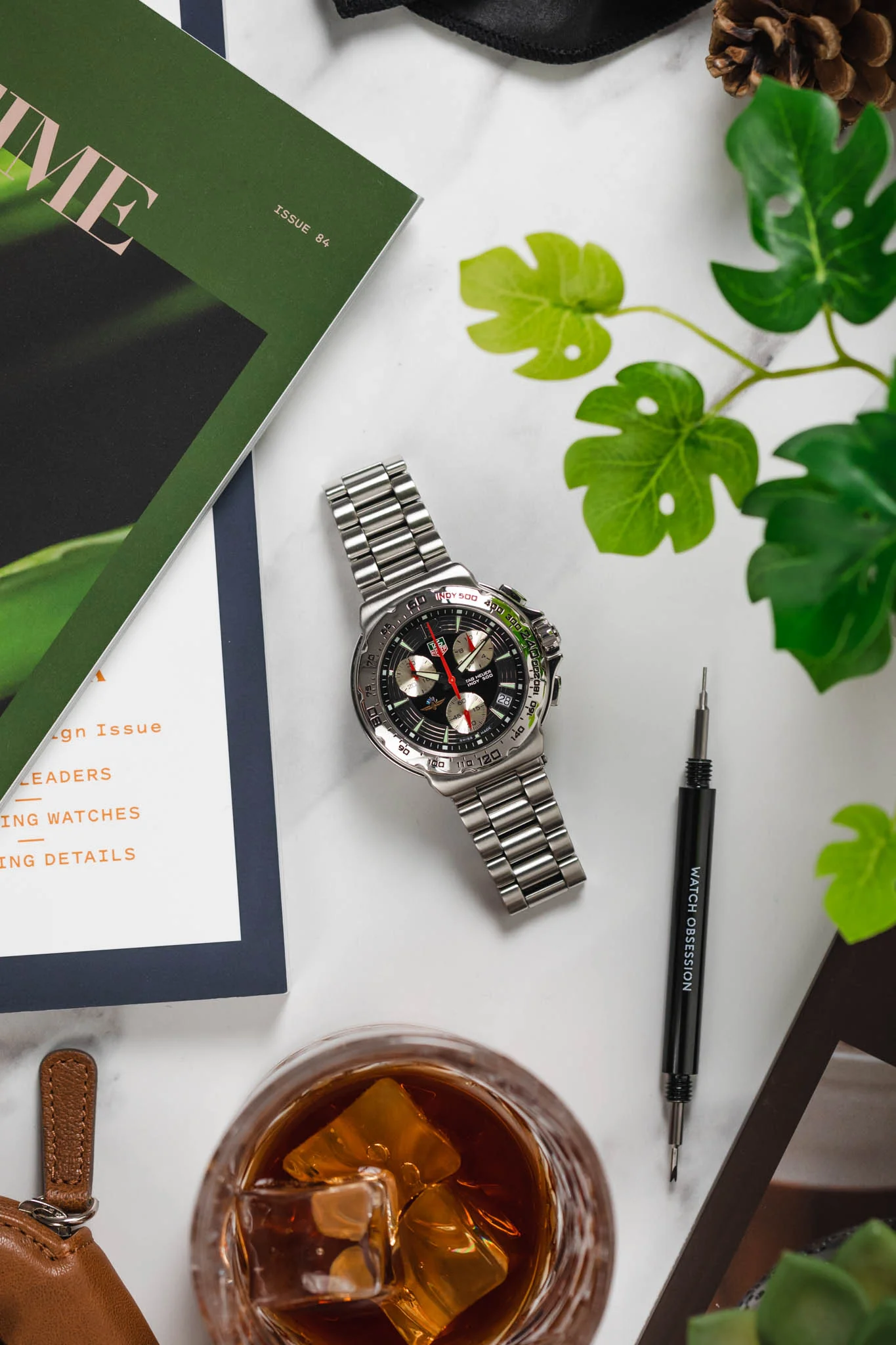 TAG HEUER CAC111B.BA0850 Indy 500 41mm Quartz Chronograph Watch - Black Dial - Image 8