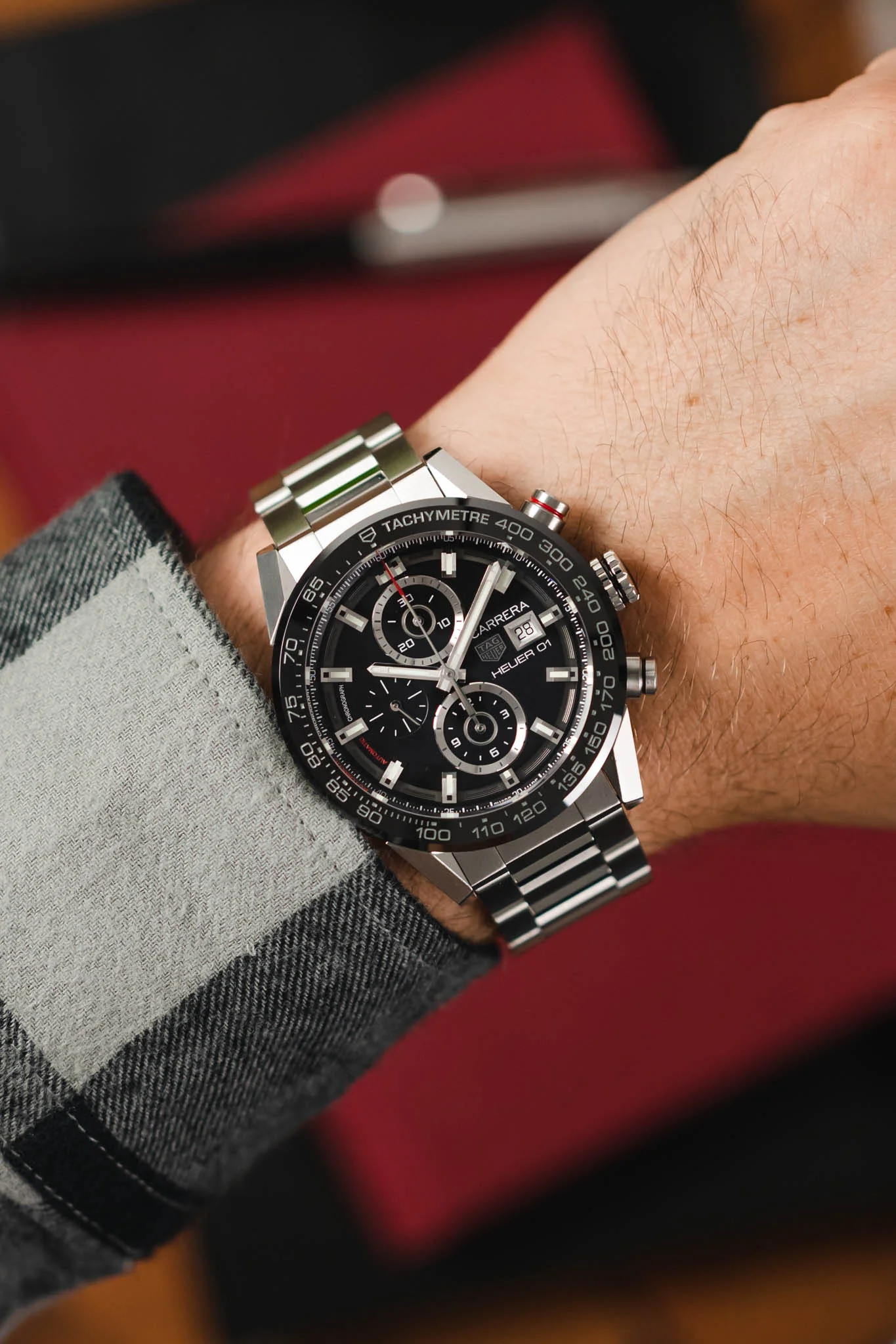 TAG HEUER  Carrera Calibre Heuer 01 43mm  – Black - Image 2