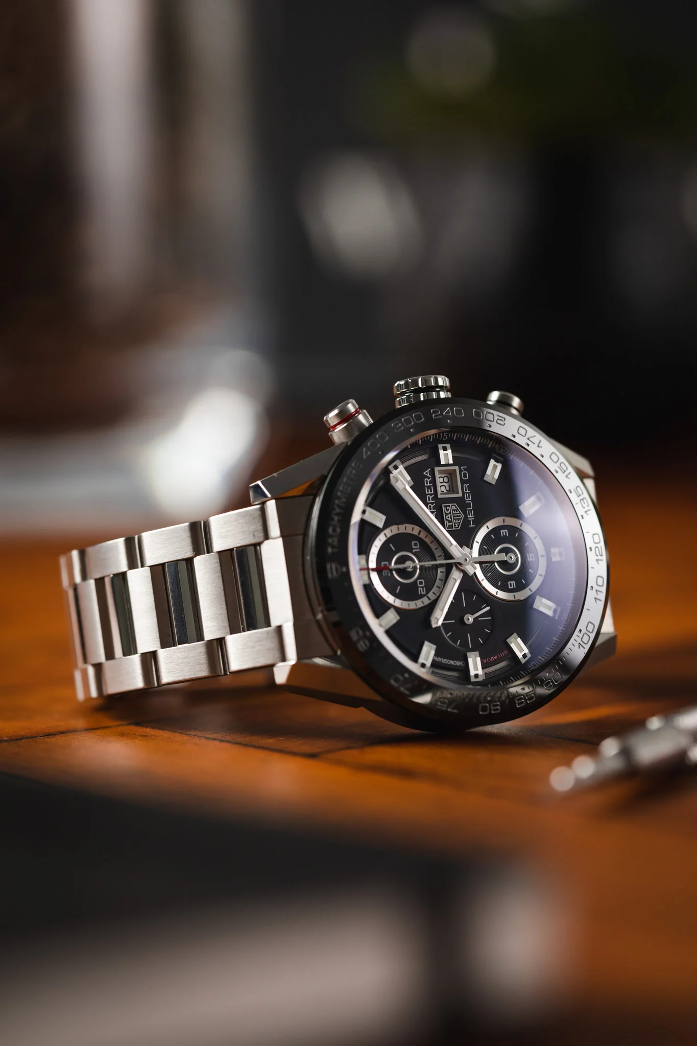 TAG HEUER  Carrera Calibre Heuer 01 43mm  – Black - Image 4