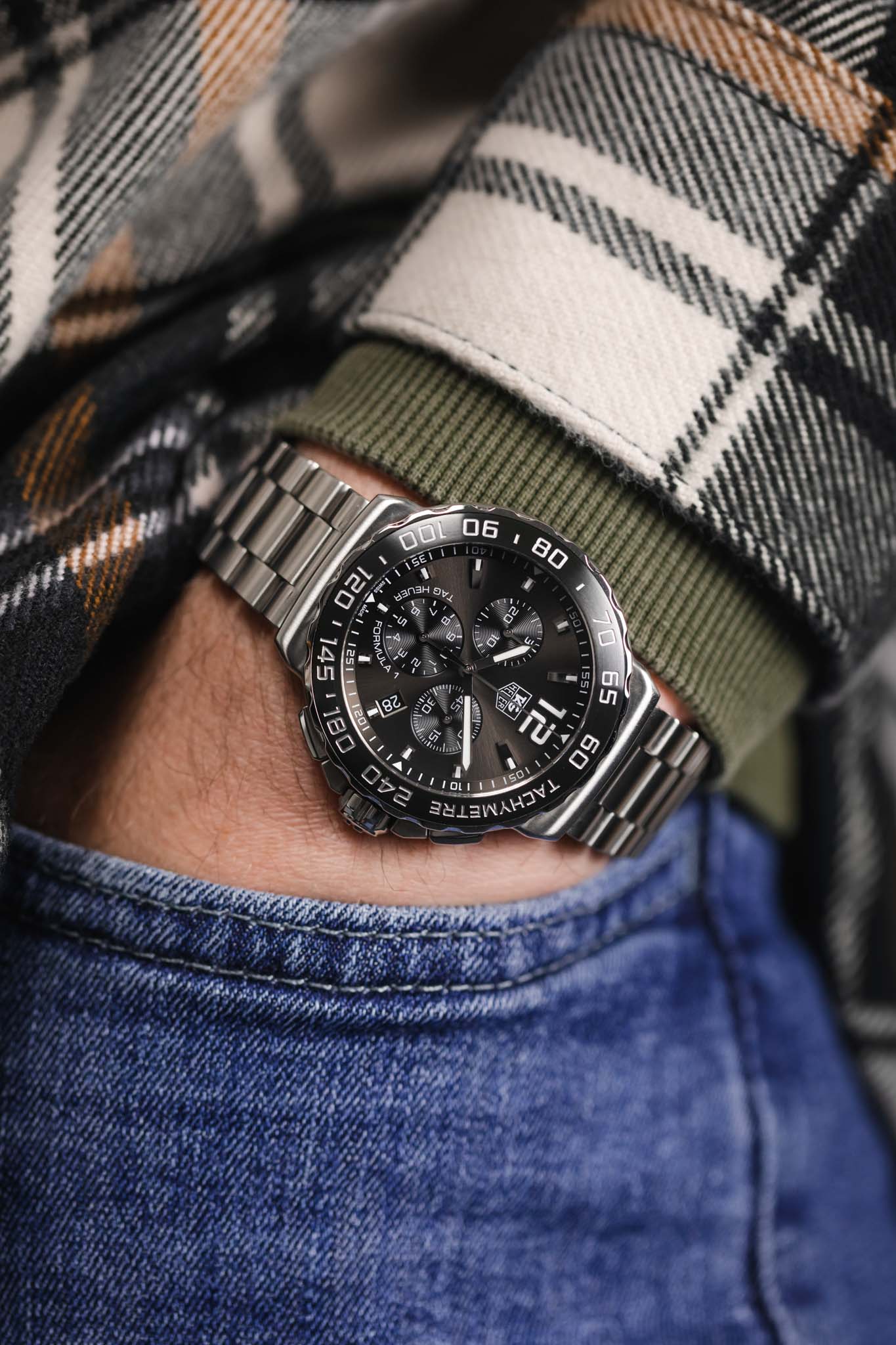 TAG HEUER CAU1115.BA0858 Formula 1 41mm Quartz Chronograph - Grey Dial - Image 6