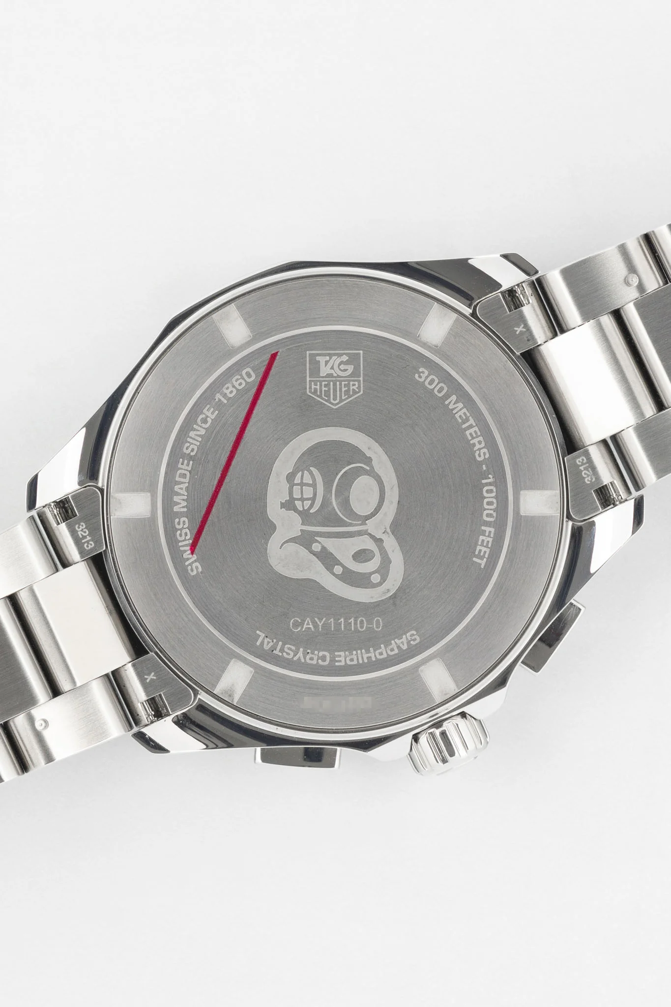 TAG HEUER CAY1110.BA0927 Aquaracer 43mm Quartz Chronograph – Steel Bezel & Black Dial - Image 7
