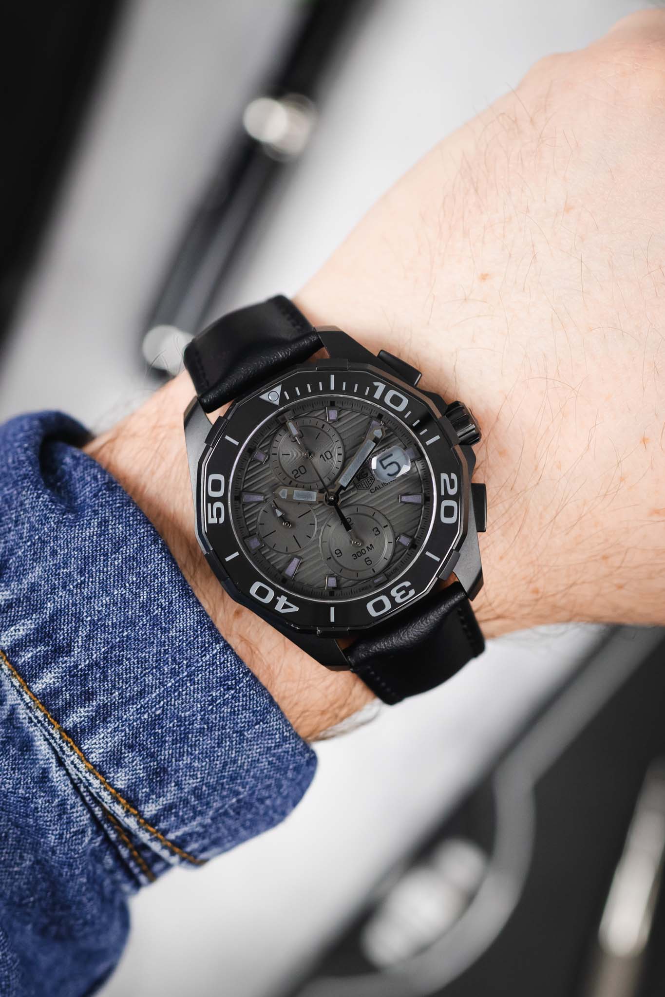 TAG HEUER Aquaracer 300m - Black Phantom 43mm- Titanium - Image 2
