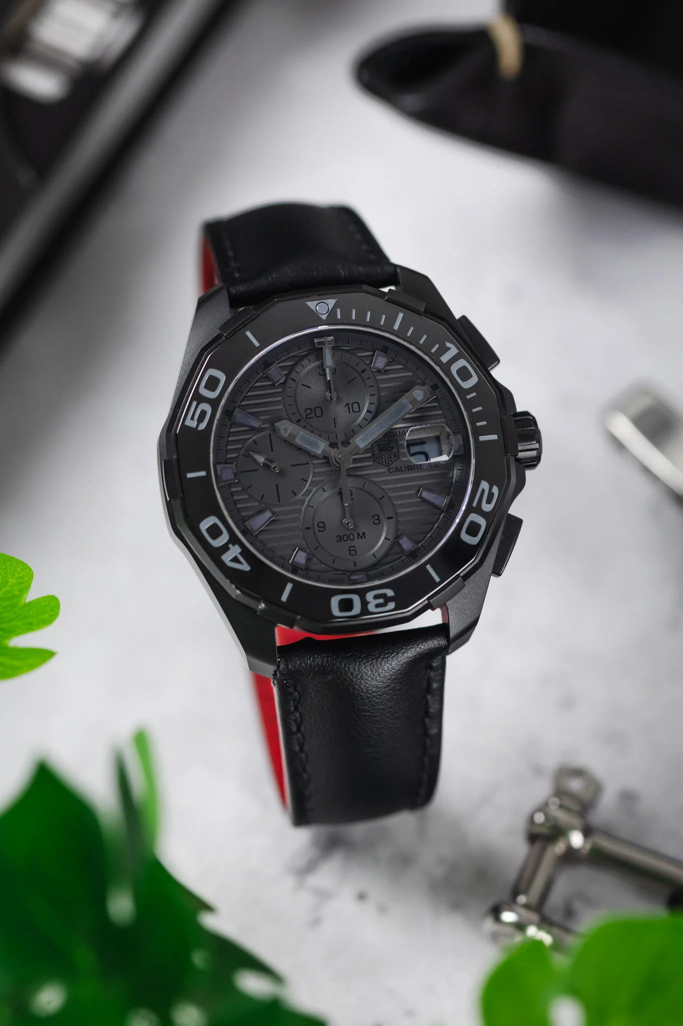 TAG HEUER Aquaracer 300m - Black Phantom 43mm- Titanium - Image 6