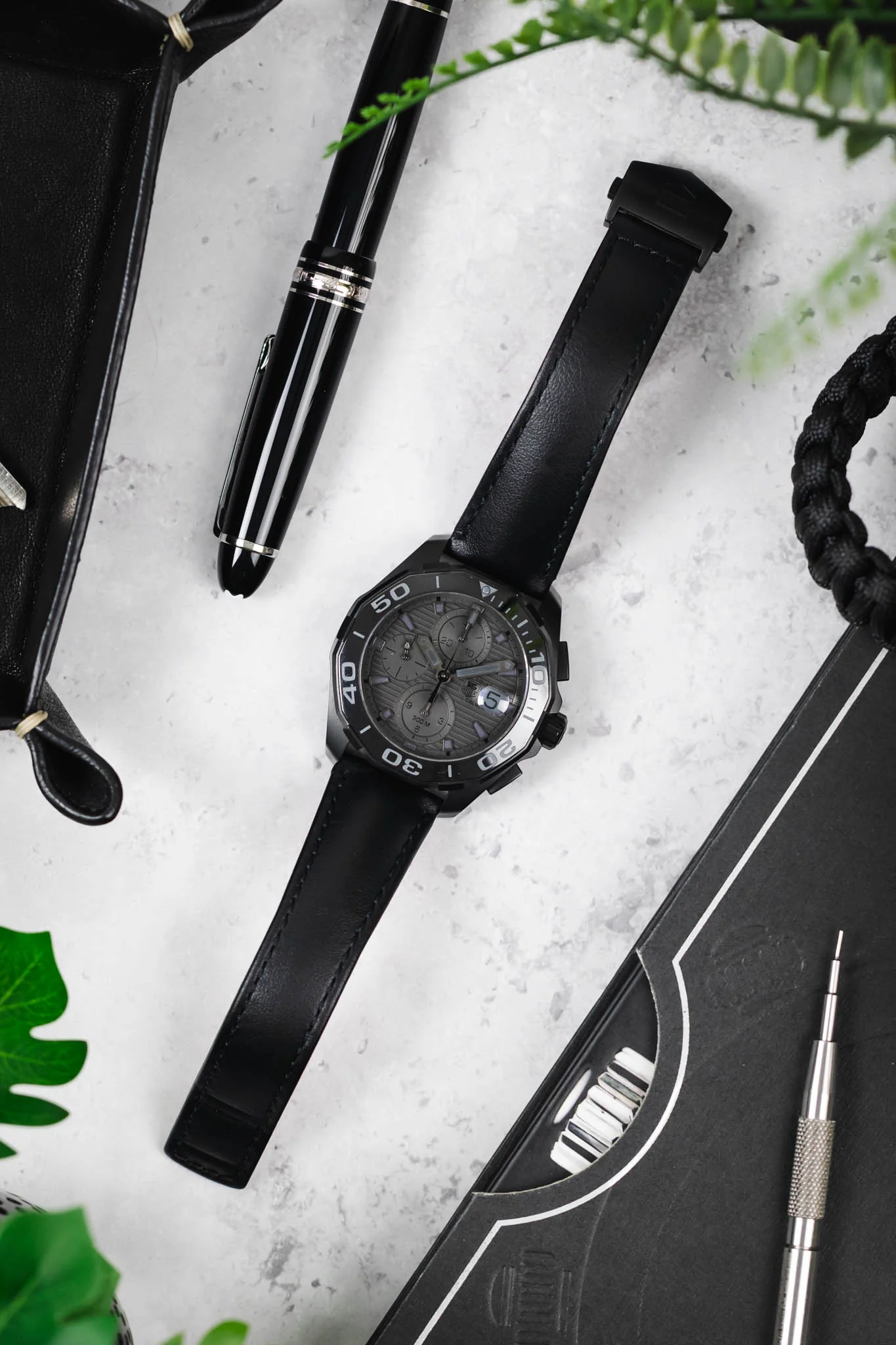 TAG HEUER Aquaracer 300m - Black Phantom 43mm- Titanium - Image 9