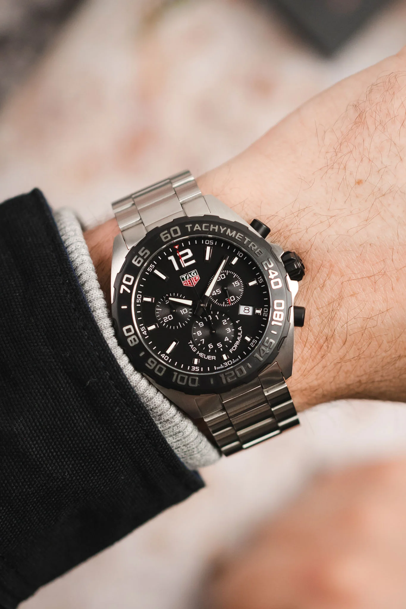 TAG HEUER CAZ1010.BA0842 Formula 1 43mm Quartz Chronograph – Black Dial & Steel Bracelet - Image 2