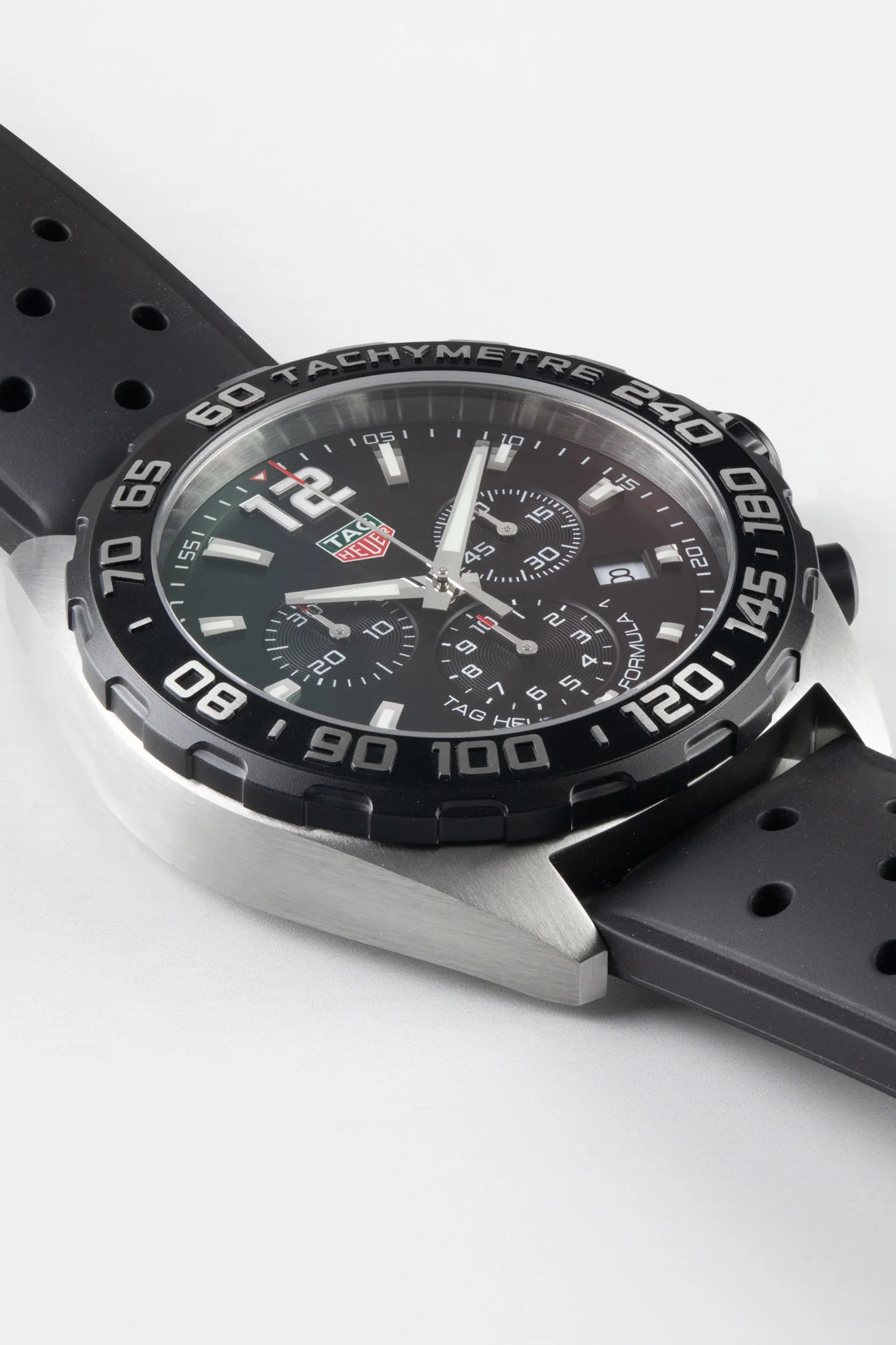 TAG HEUER CAZ1010.FT8024 Formula 1 43mm Quartz Chronograph – Black Dial & Rubber Strap - Image 3