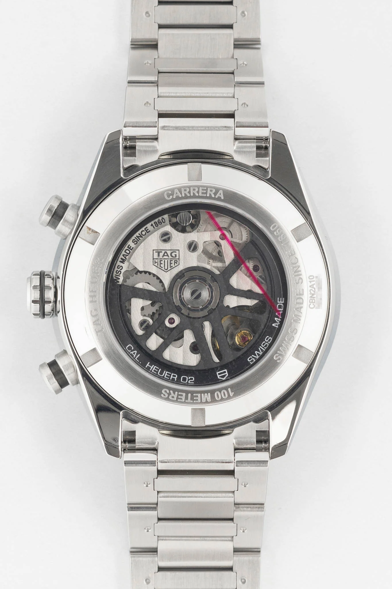 TAG HEUER CBN2A10.BA0643 Carrera Calibre Heuer 02 44mm Automatic Chronograph – Green Dial - Image 8