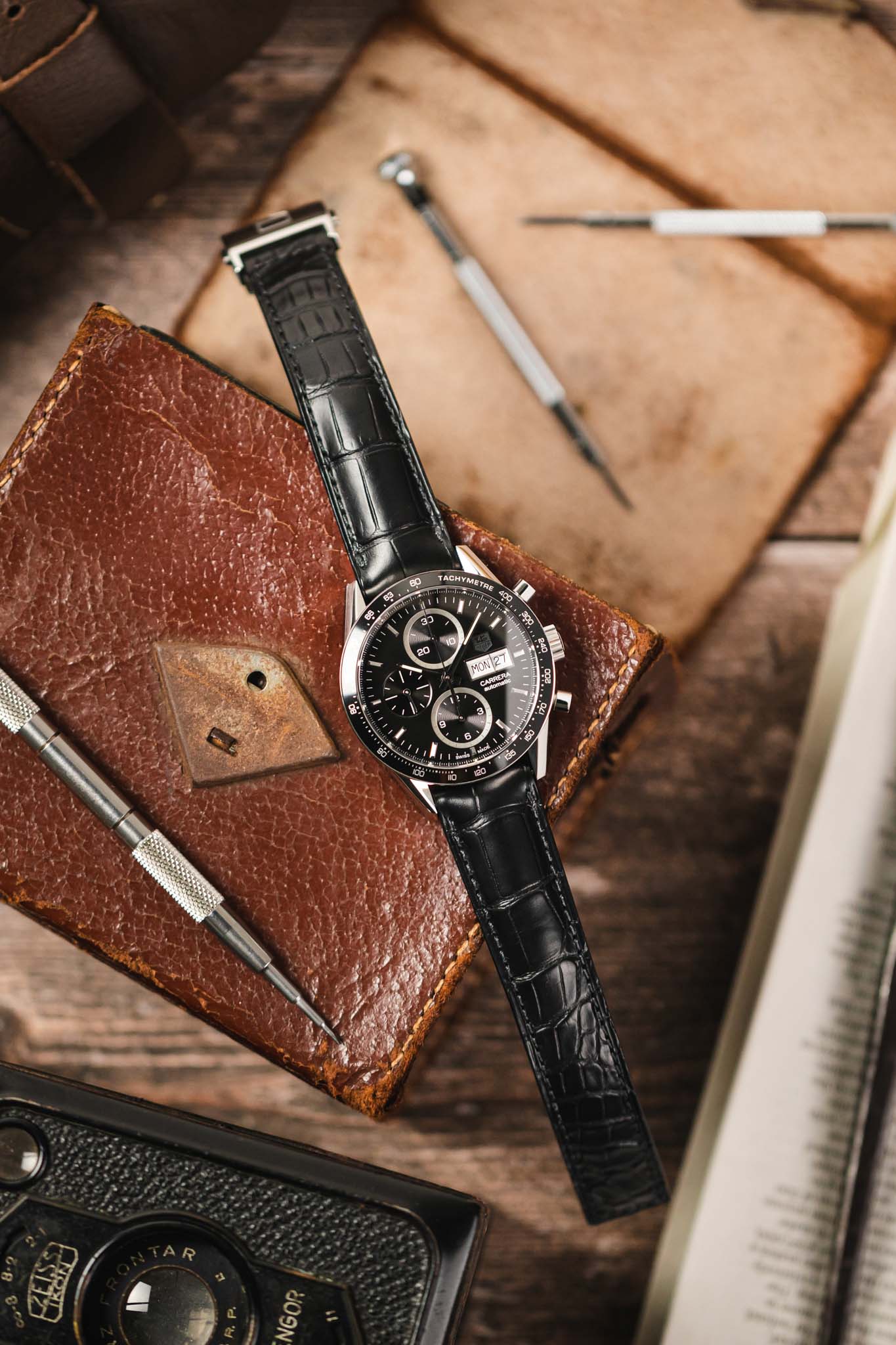 TAG HEUER Carrera Juan Manuel Fangio Limited Edition - Black - Image 4