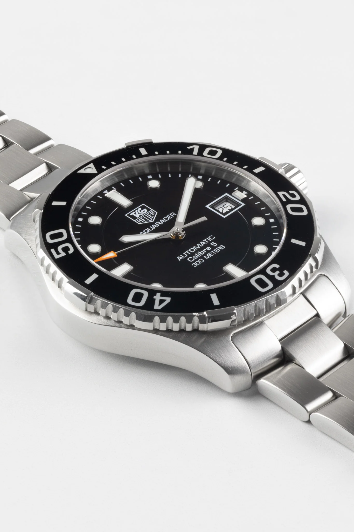 TAG HEUER WAN2110.BA0822 Aquaracer Stainless Steel 41mm Automatic Watch - Black Dial - Image 3