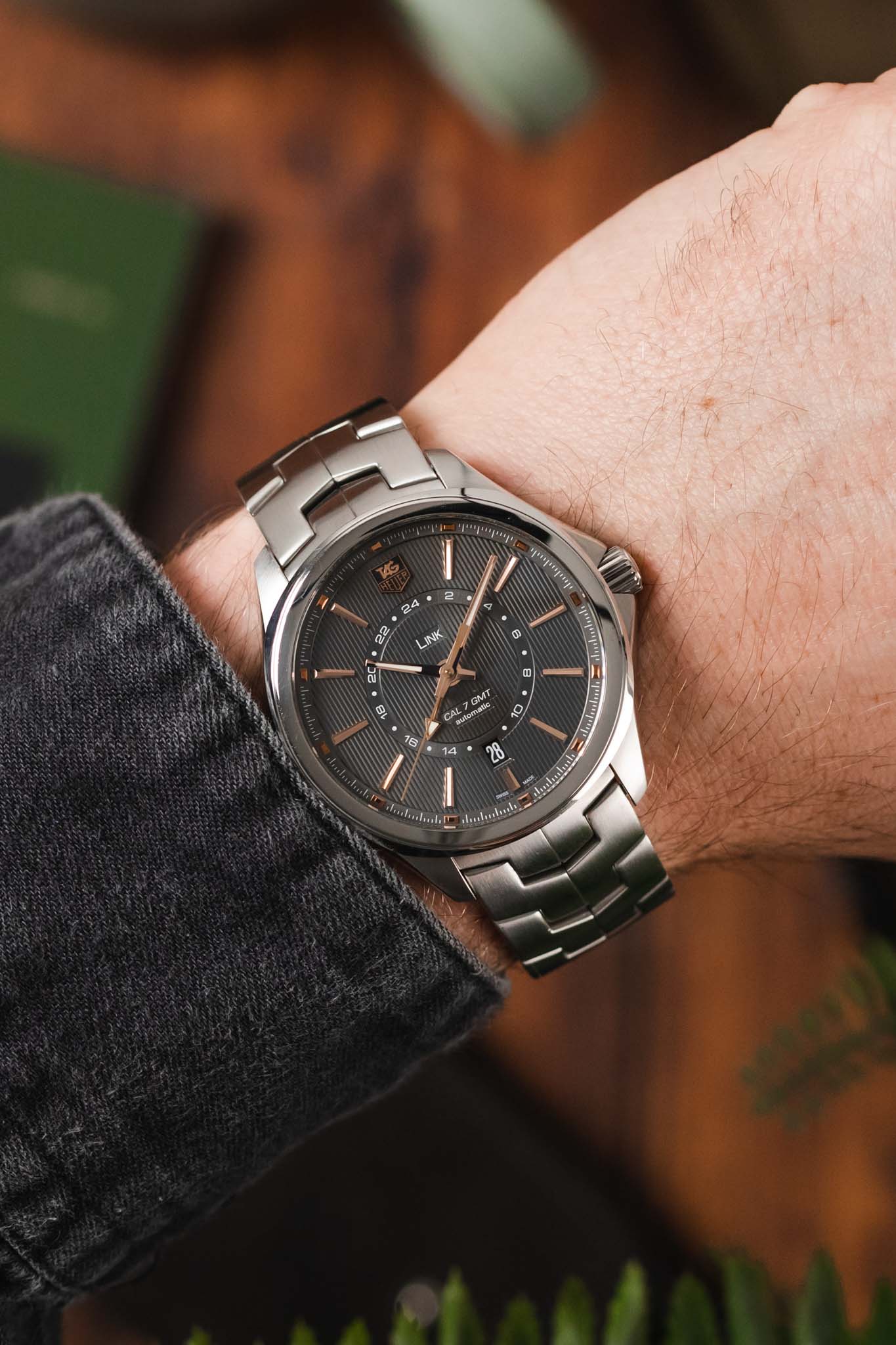 TAG HEUER Link GMT Watch - Anthracite Dial - Image 2