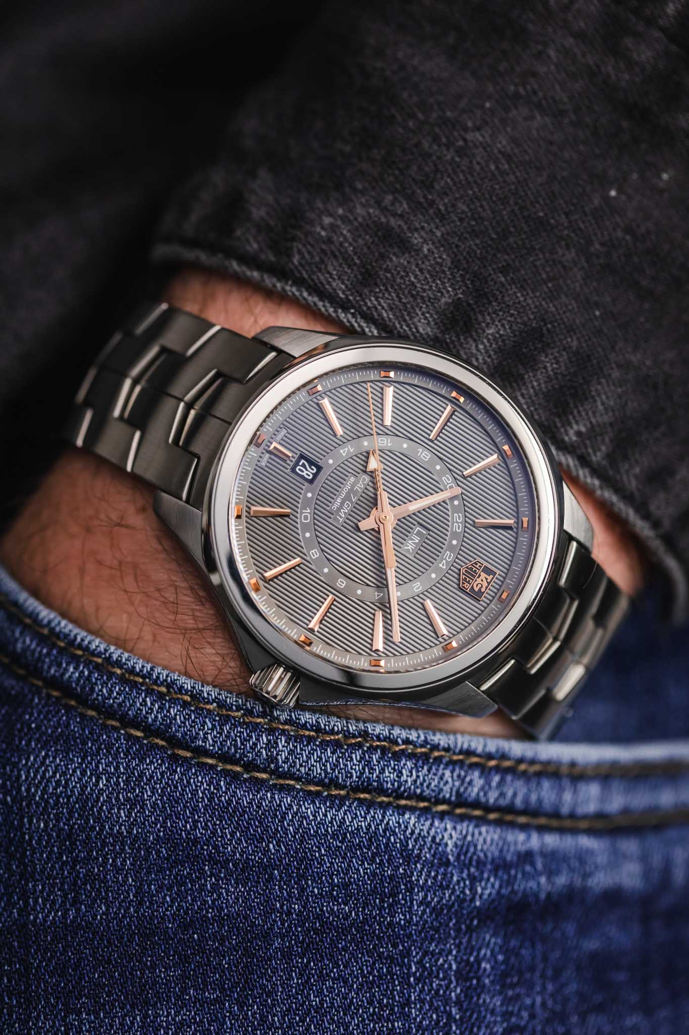 TAG HEUER Link GMT Watch - Anthracite Dial - Image 6