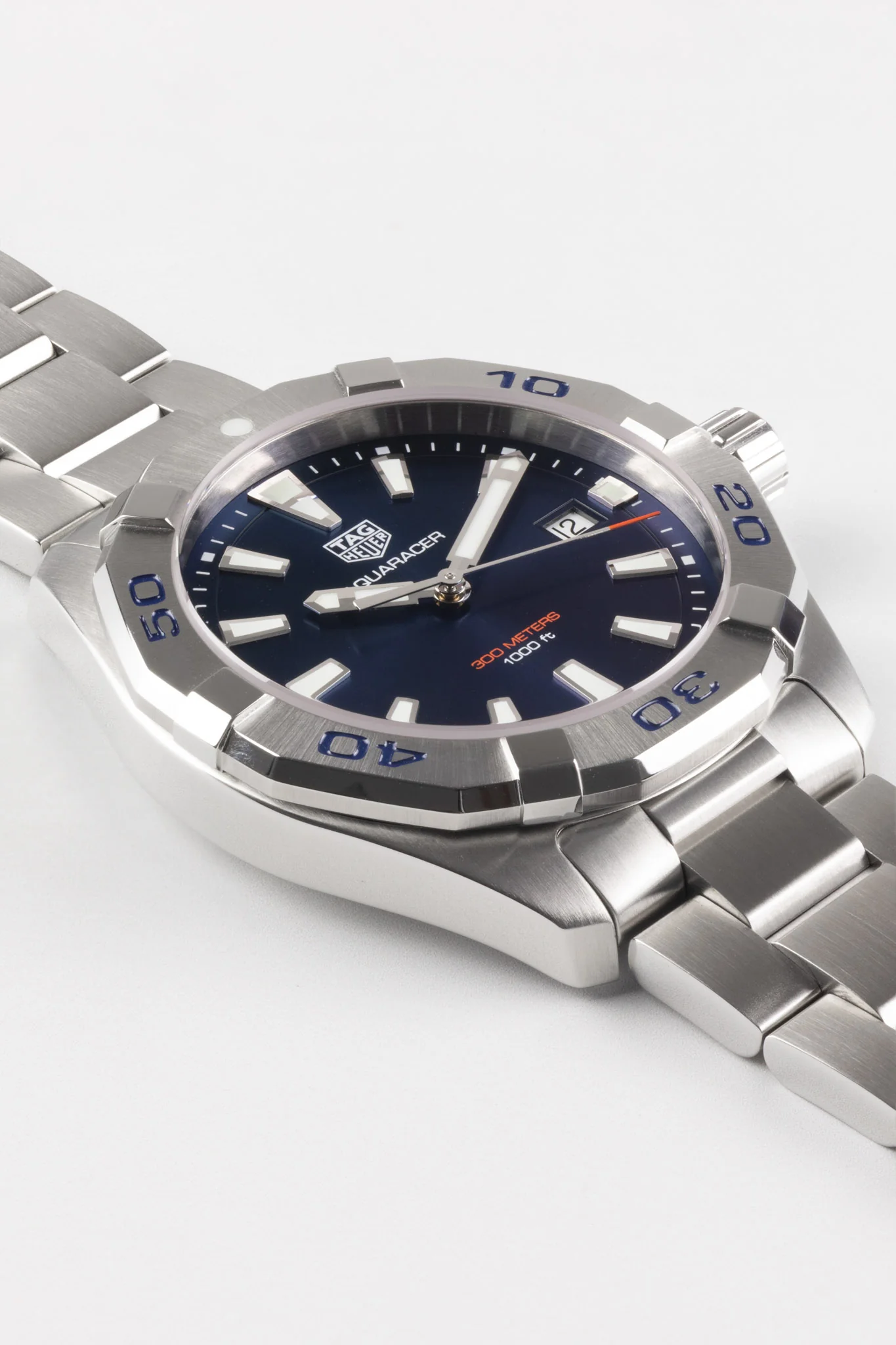 TAG HEUER WBD1112.BA0928 Aquaracer 41mm Quartz Watch - Blue Dial - Image 3