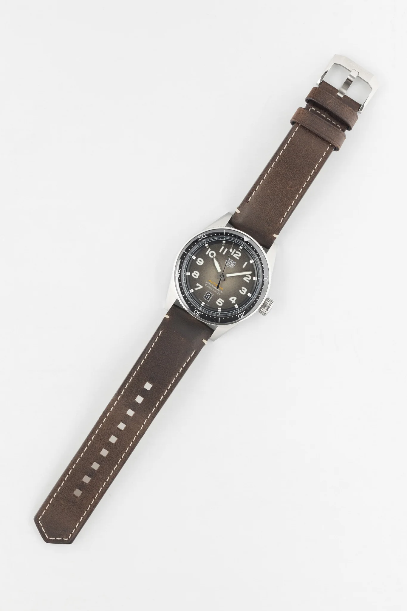 TAG HEUER WBE5114.FC8266 Autavia Calibre 5 42mm Automatic Watch - Brown Dial - Image 6