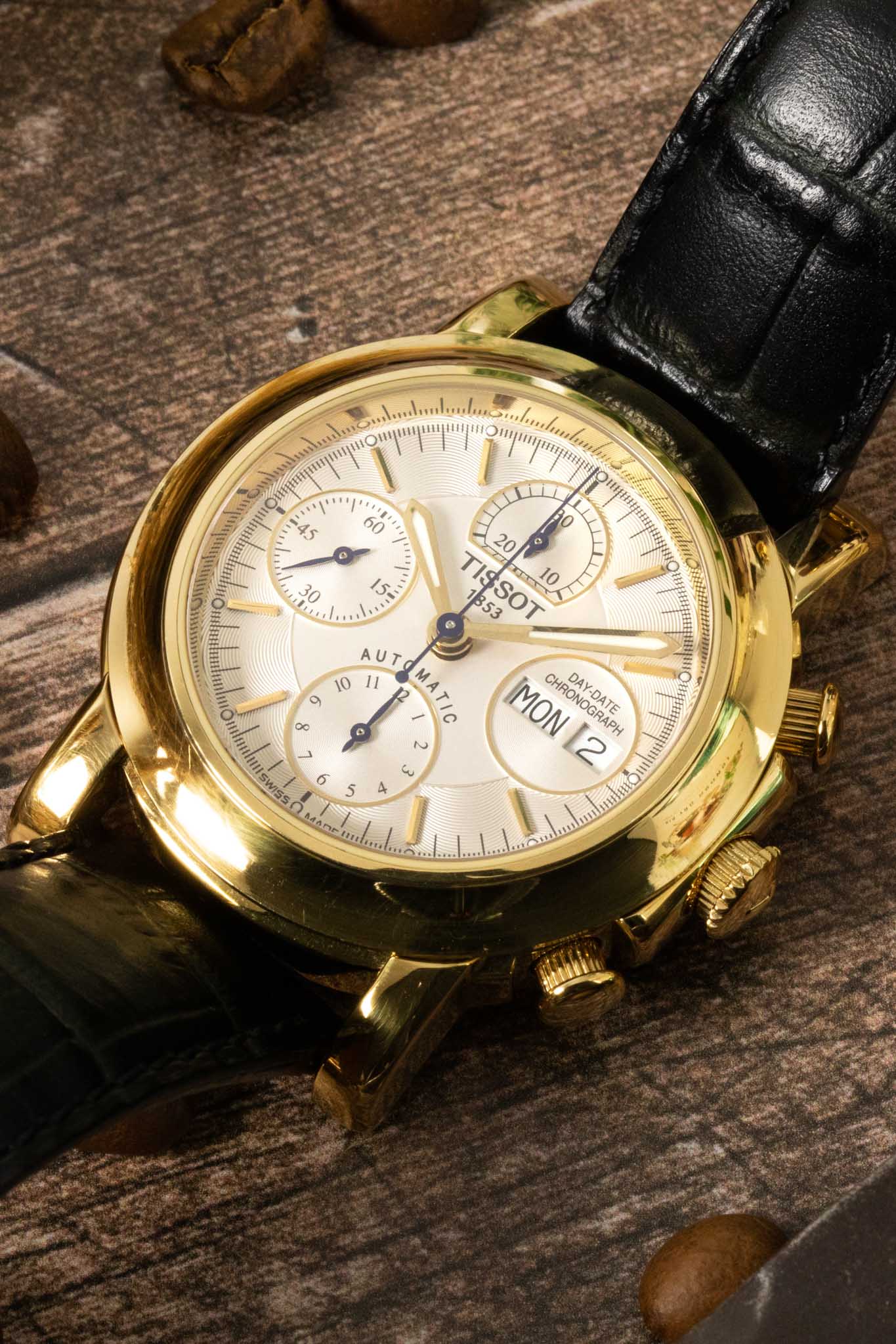 TISSOT T71.3.441.31 T-Lord 18k Gold 41mm Automatic Chronograph - Image 7